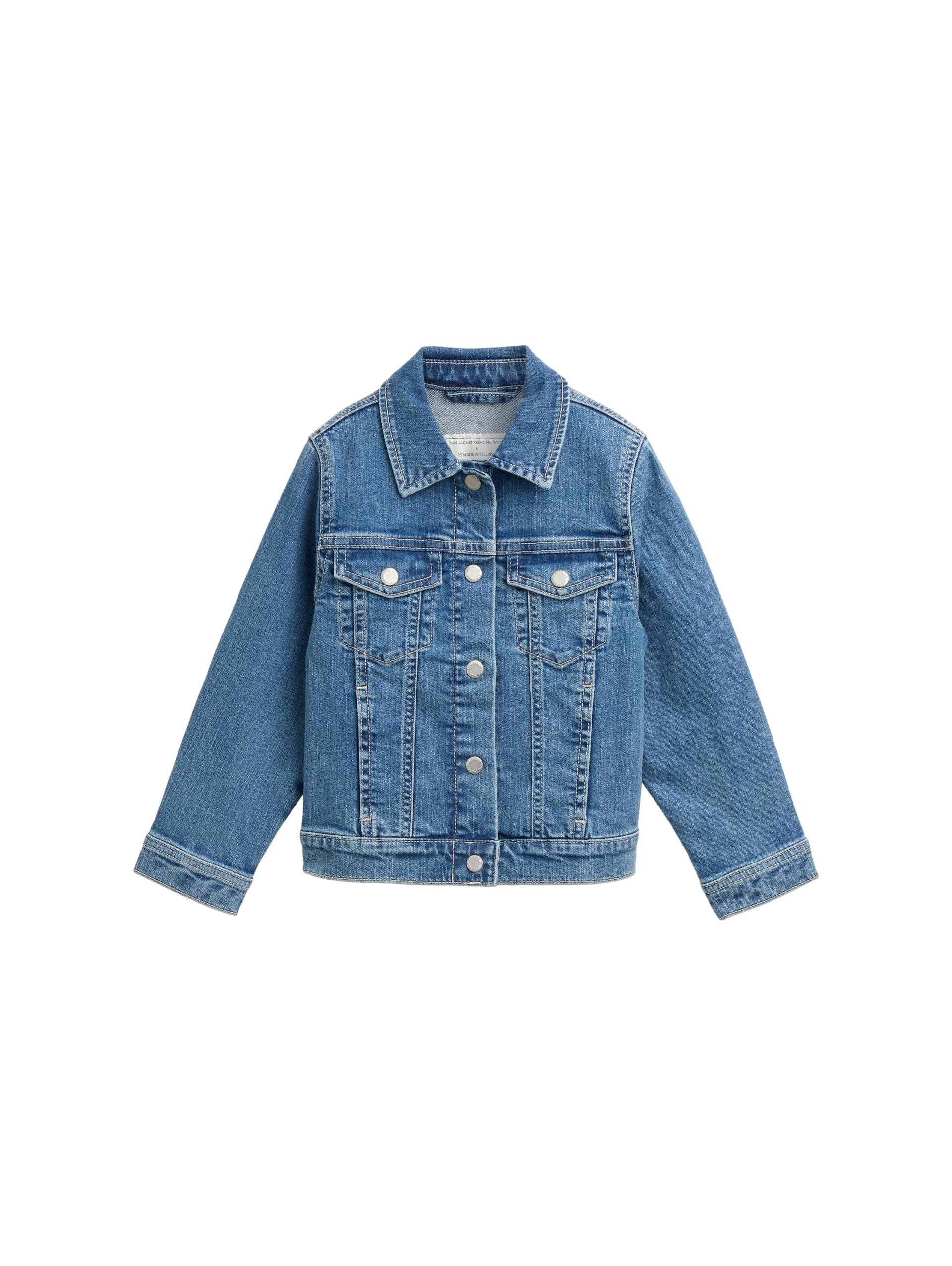 TOM TAILOR Jeansjacke, ohne Kapuze, mit Kentkragen und Knopfleiste TOM TAILOR Jeansjacke, ohne Kapuze, mit Kentkragen und Knopfleiste von TOM TAILOR