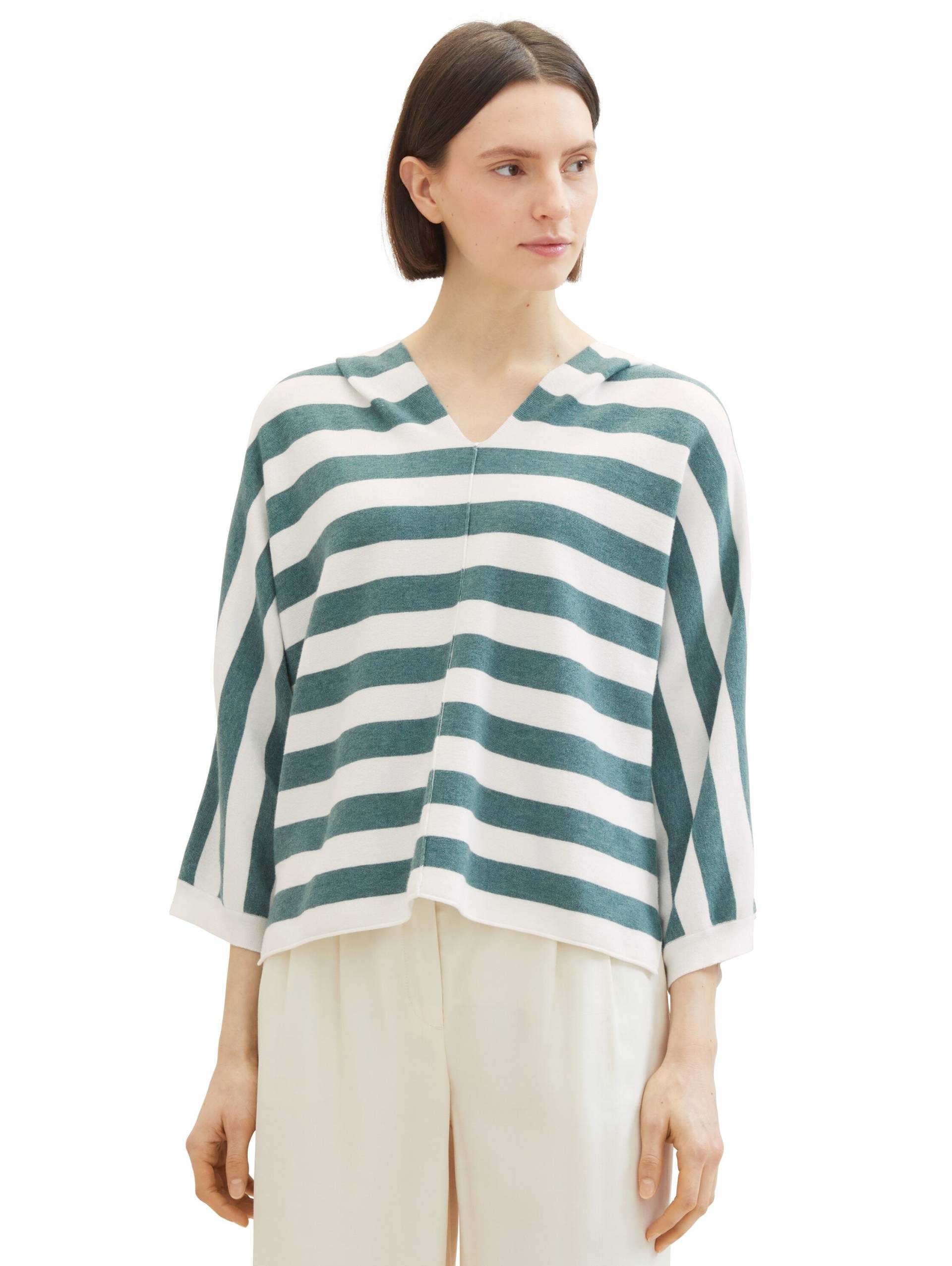TOM TAILOR Kapuzenpullover, mit weitem V-Ausschnitt TOM TAILOR Kapuzenpullover, mit weitem V-Ausschnitt von TOM TAILOR