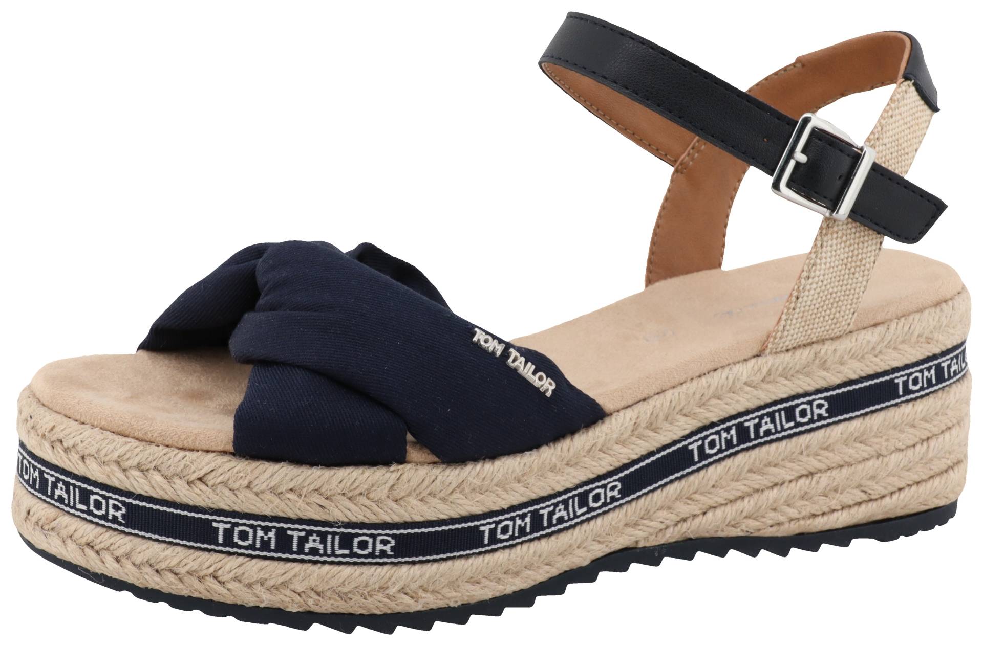 TOM TAILOR Keilsandalette »Mimi«, Sommerschuh, Sandale, Keilabsatz, mit Klettverschluss von TOM TAILOR