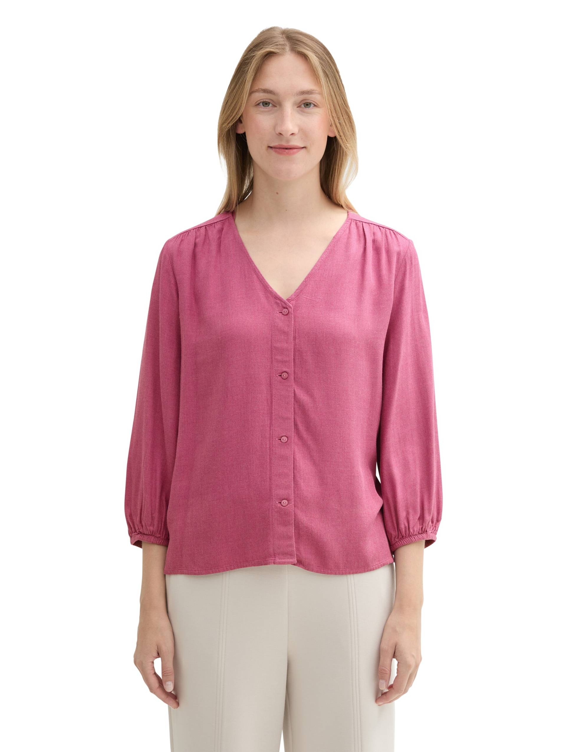 TOM TAILOR Klassische Bluse, in Melange-Optik TOM TAILOR Klassische Bluse, in Melange-Optik von TOM TAILOR