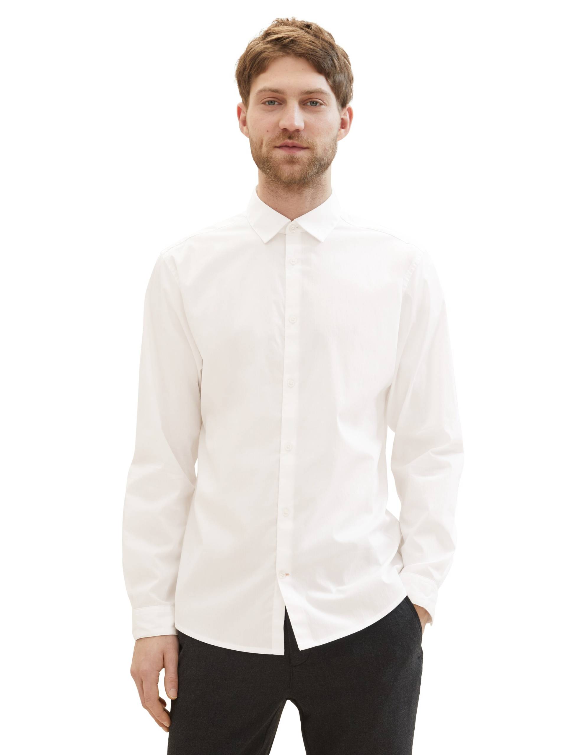 TOM TAILOR Langarmhemd »Poplin«, mit Manschetten TOM TAILOR Langarmhemd »Poplin«, mit Manschetten von TOM TAILOR