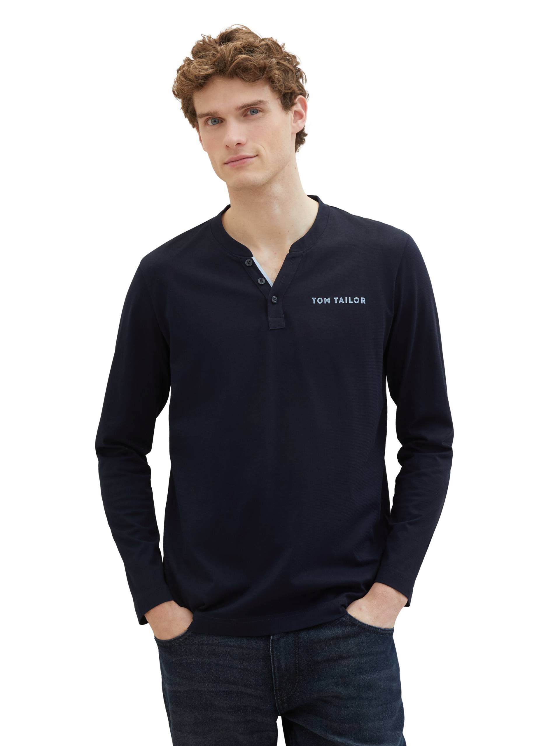 TOM TAILOR Langarmshirt, mit Logo Print von TOM TAILOR