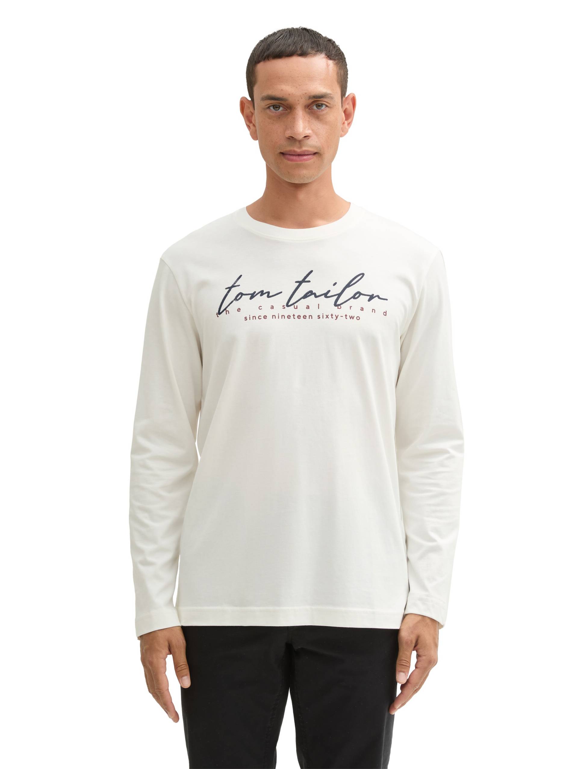 TOM TAILOR Langarmshirt, mit Logo-Print von TOM TAILOR