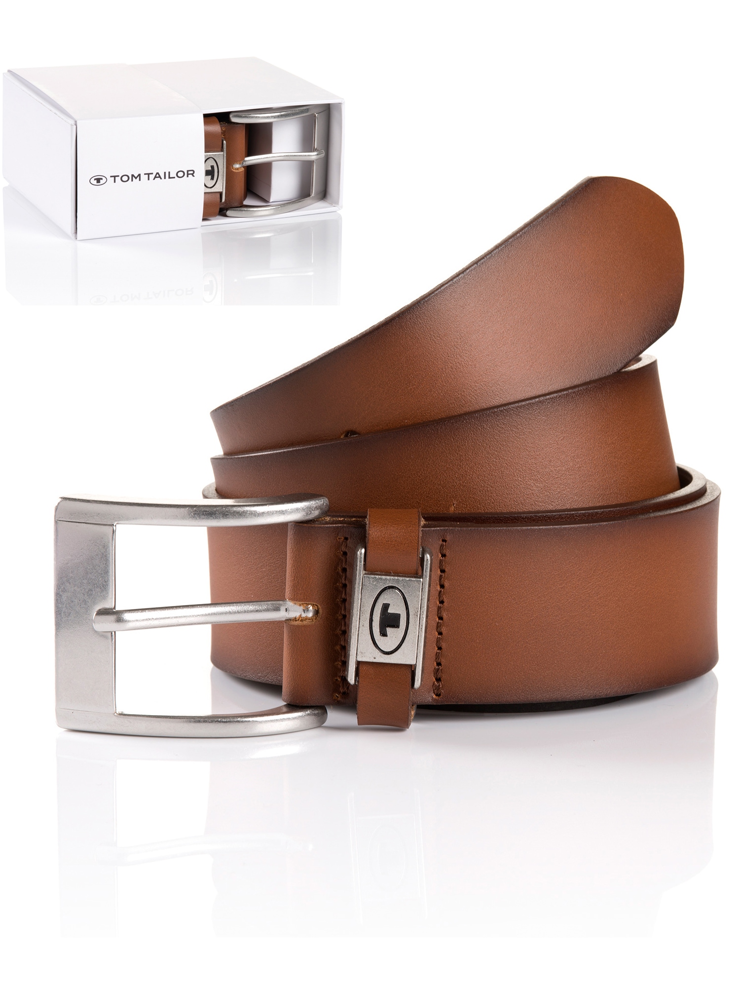 TOM TAILOR Ledergürtel »TTNATHAN«, in Geschenkbox TOM TAILOR Ledergürtel »TTNATHAN«, in Geschenkbox von TOM TAILOR