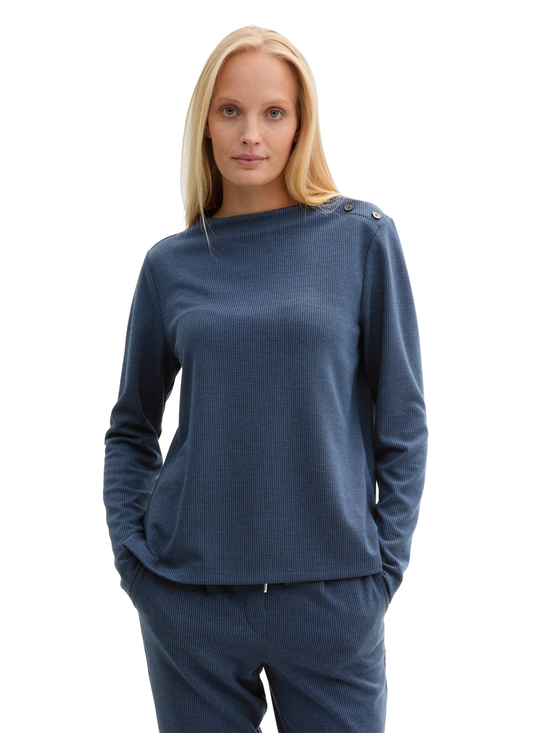 TOM TAILOR Longsweatshirt, mit Knöpfen an der Schulter TOM TAILOR Longsweatshirt, mit Knöpfen an der Schulter von TOM TAILOR