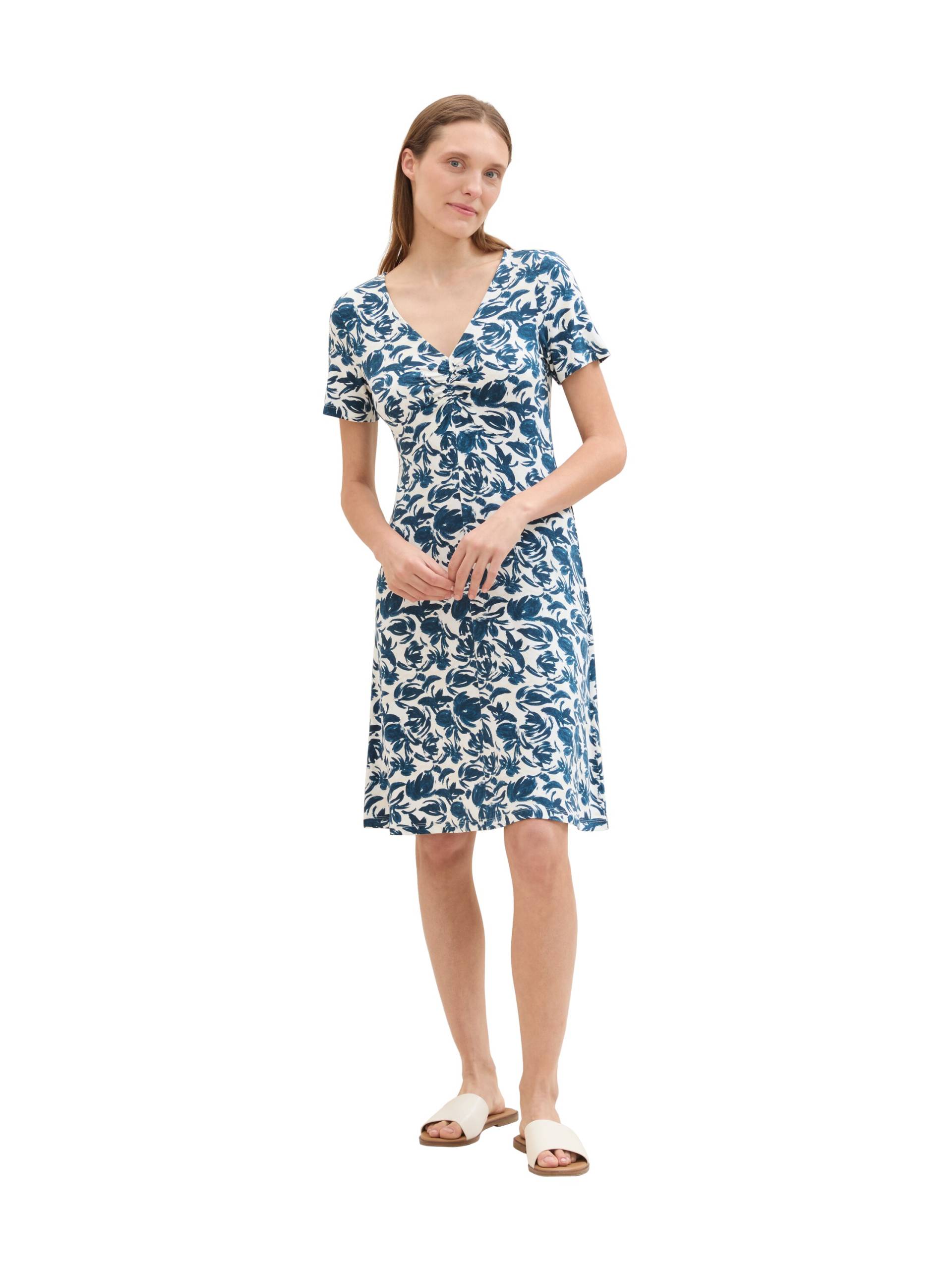 TOM TAILOR Minikleid, mit Allover-Print und V-Ausschnitt TOM TAILOR Minikleid, mit Allover-Print und V-Ausschnitt von TOM TAILOR
