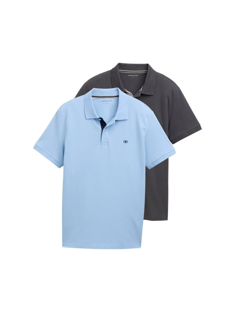 TOM TAILOR Poloshirt, im Doppelpack von TOM TAILOR