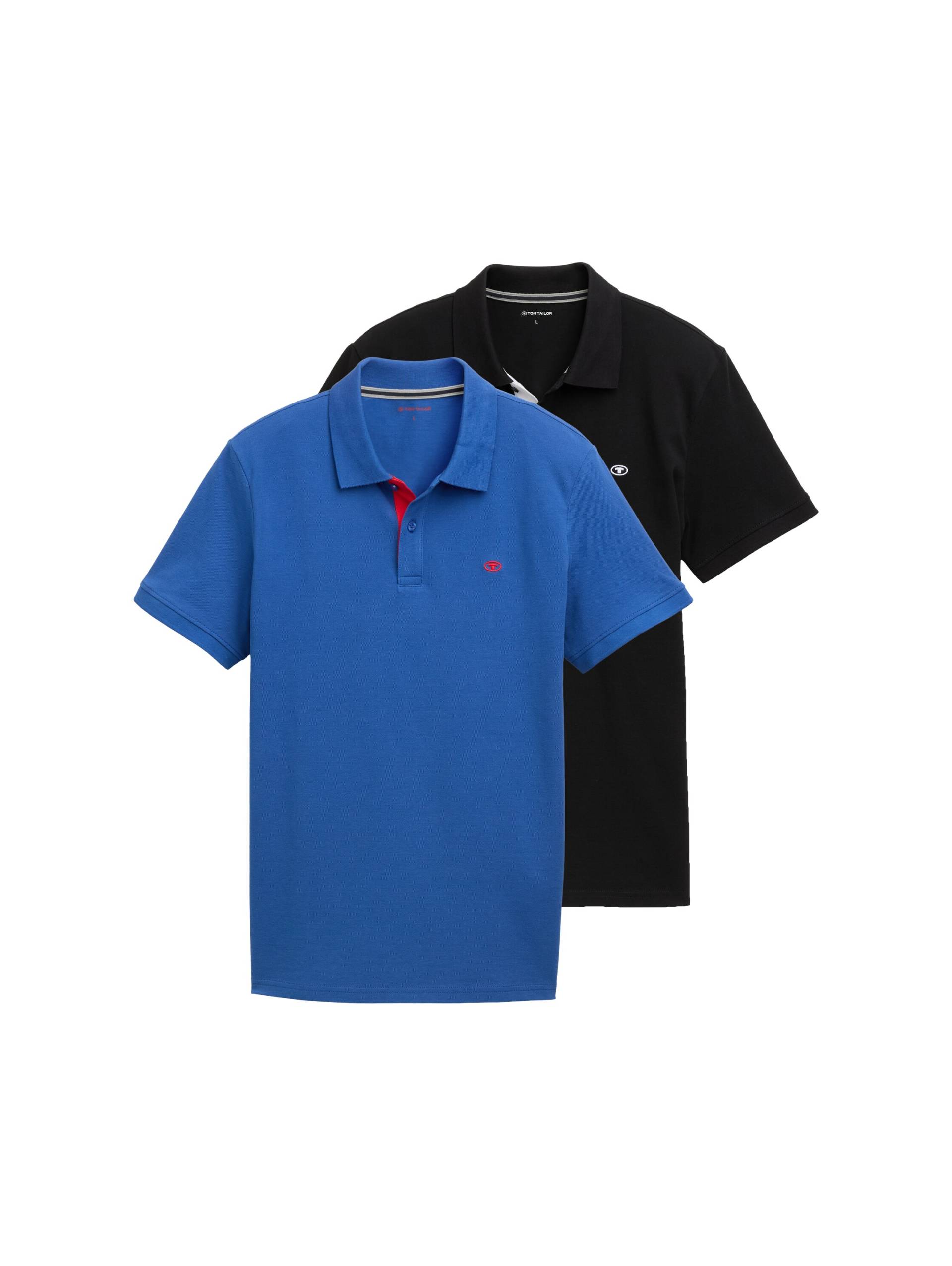 TOM TAILOR Poloshirt, im Doppelpack von TOM TAILOR