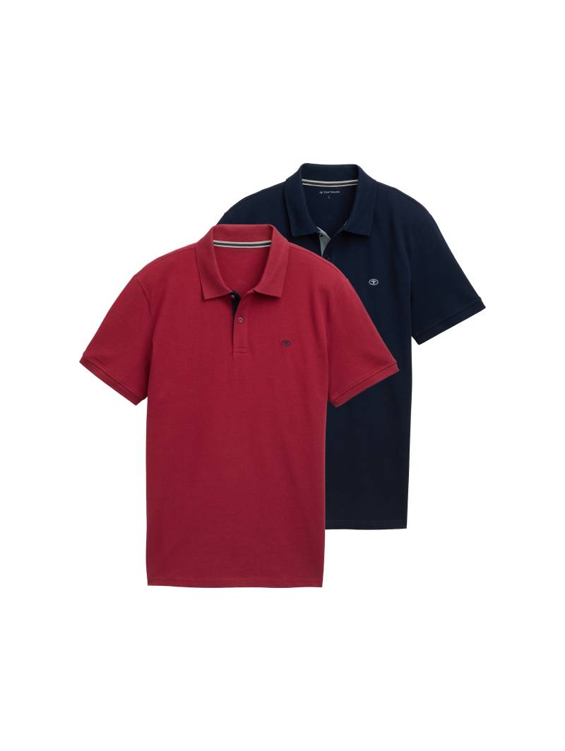 TOM TAILOR Poloshirt, im Doppelpack von TOM TAILOR