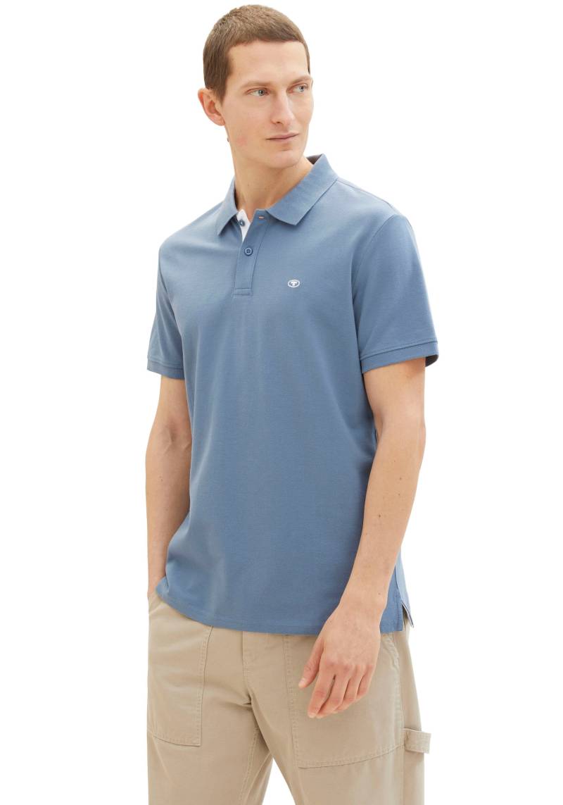 TOM TAILOR Poloshirt, mit Knopfleiste und Logo von TOM TAILOR