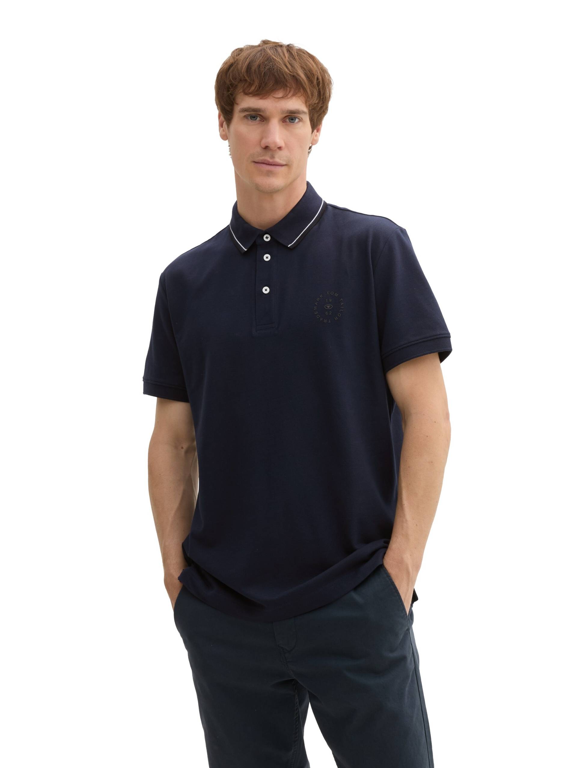 TOM TAILOR Poloshirt, mit Logo Print von TOM TAILOR