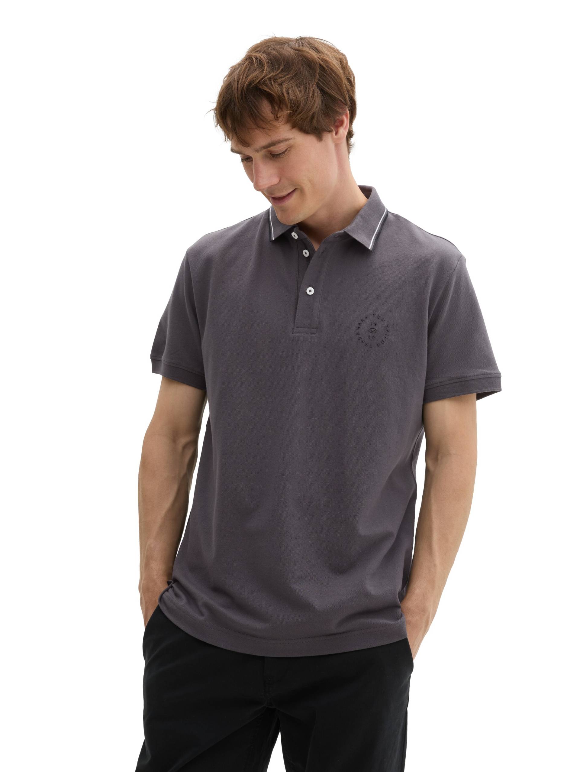 TOM TAILOR Poloshirt, mit Logo Print von TOM TAILOR