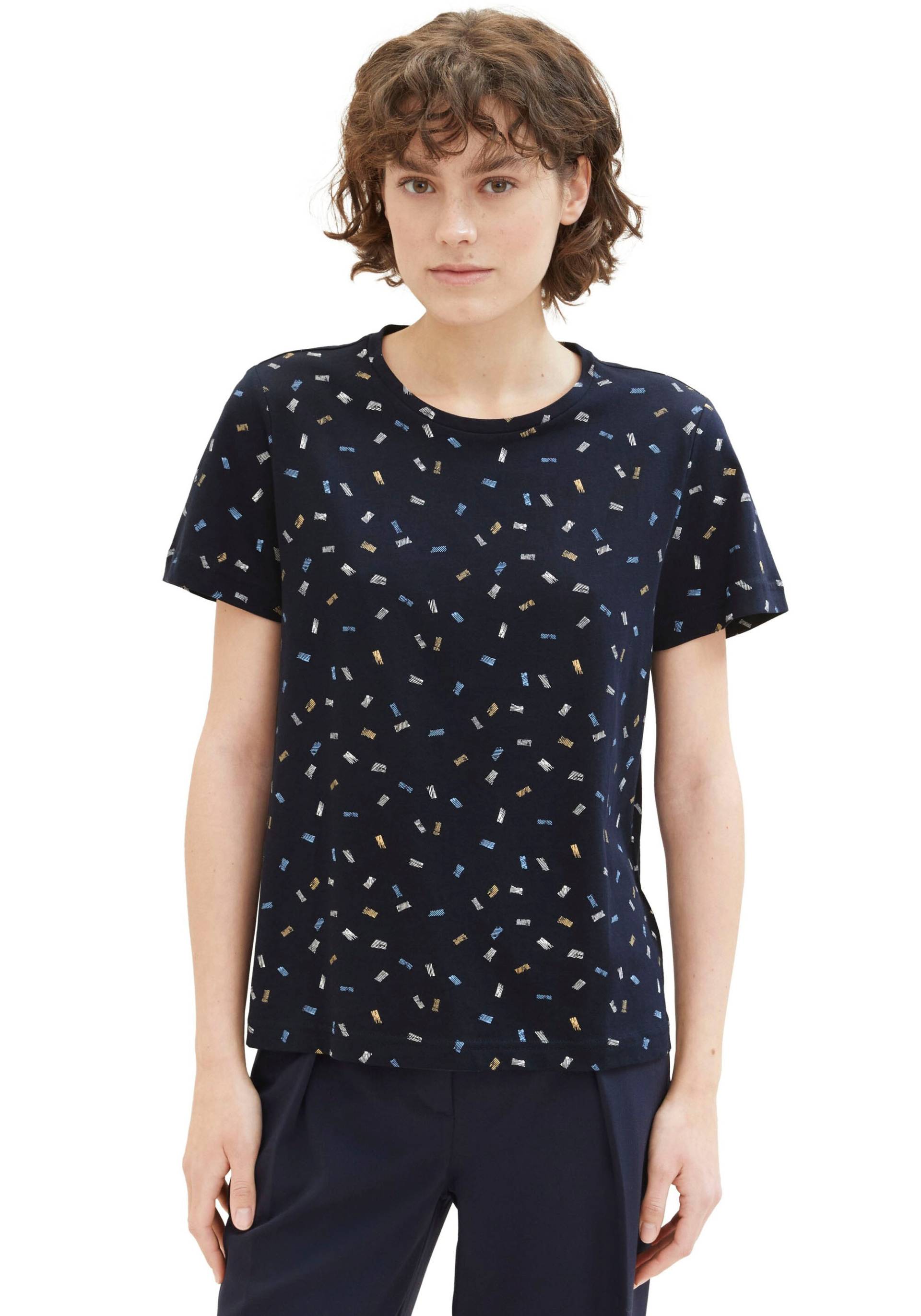 TOM TAILOR Print-Shirt, mit Allover-Print von TOM TAILOR