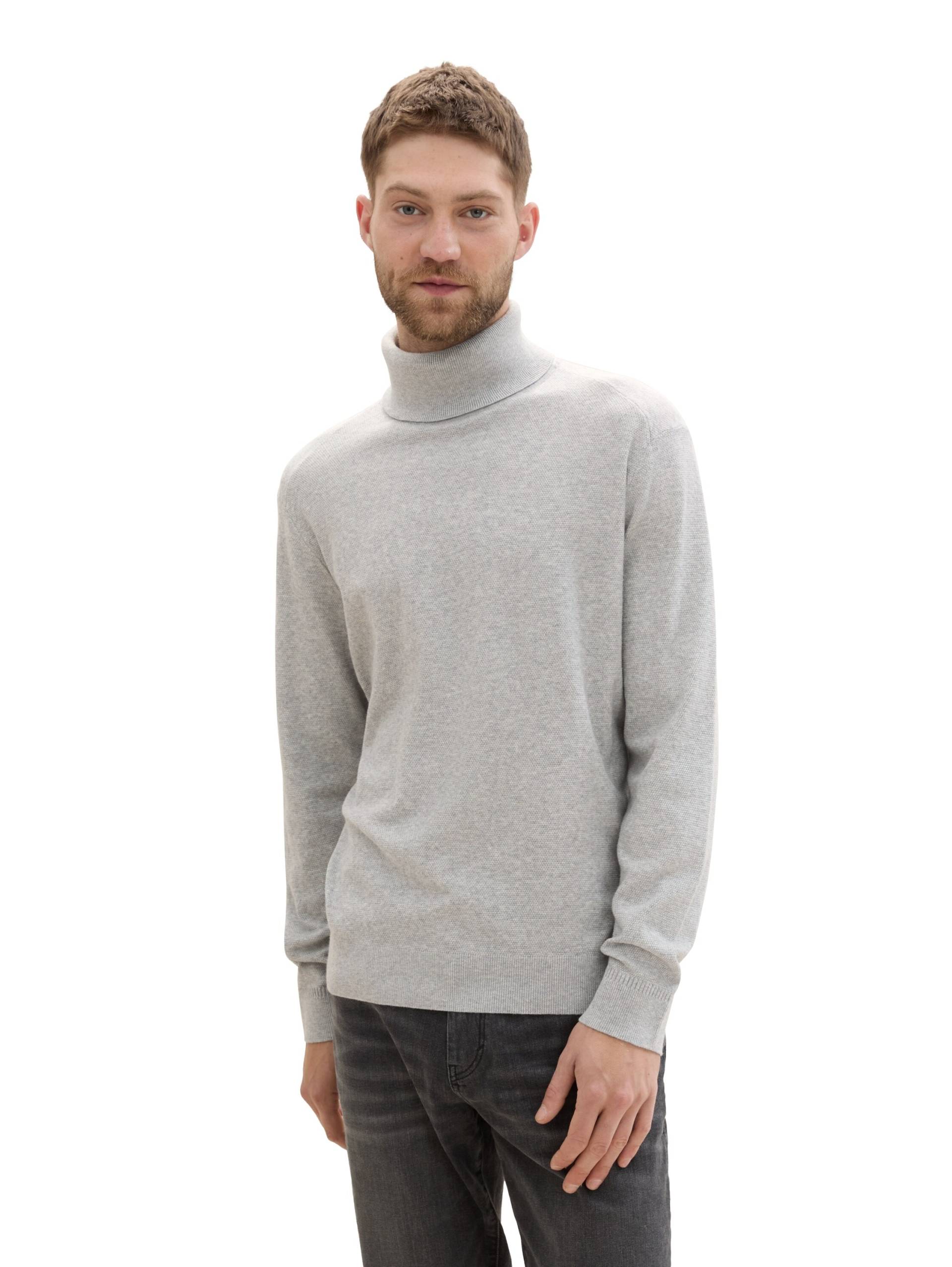 TOM TAILOR Rollkragenpullover, in melierter Optik von TOM TAILOR