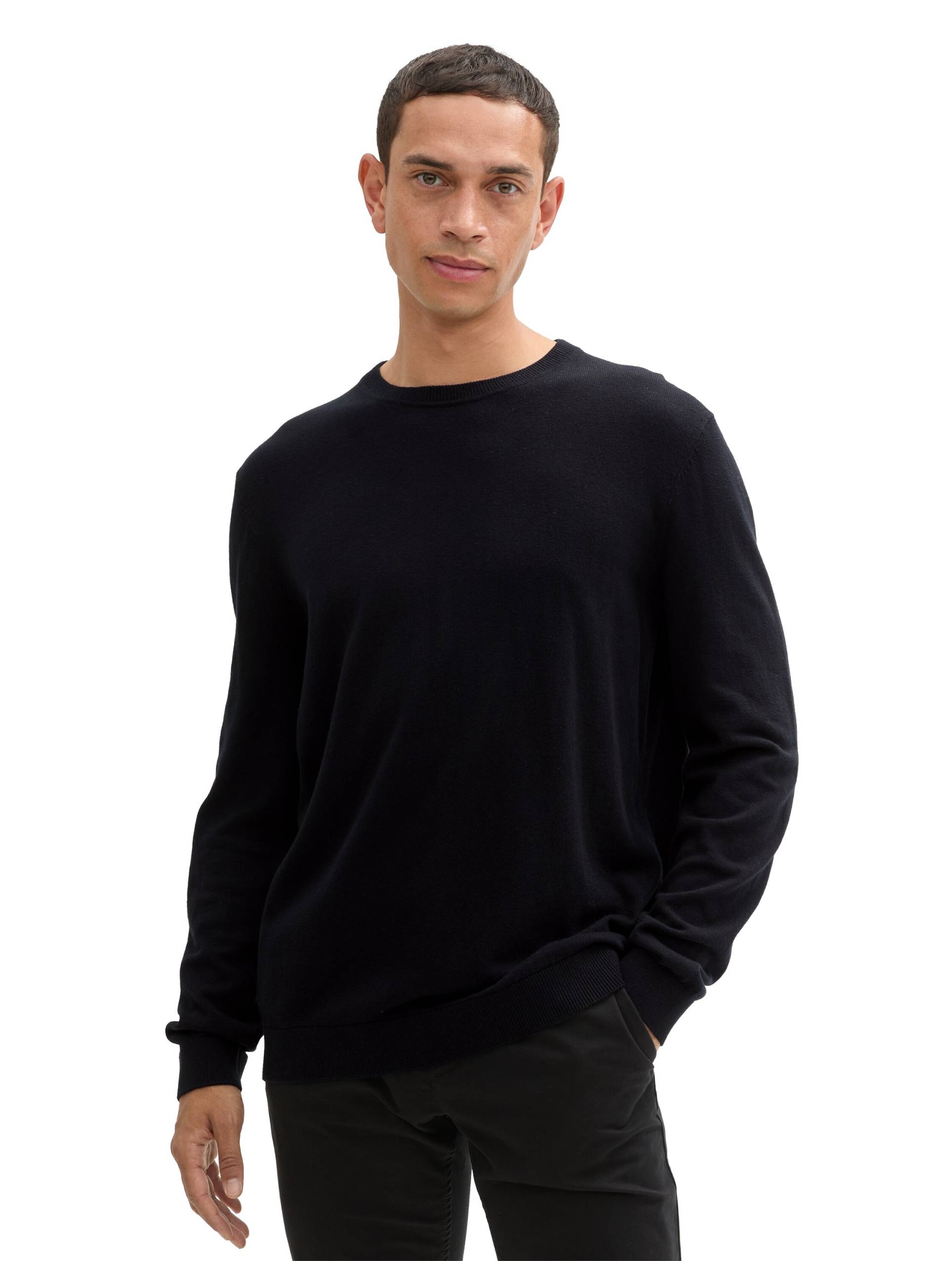 TOM TAILOR Rundhalspullover, mit recyceltem Kaschmir TOM TAILOR Rundhalspullover, mit recyceltem Kaschmir von TOM TAILOR