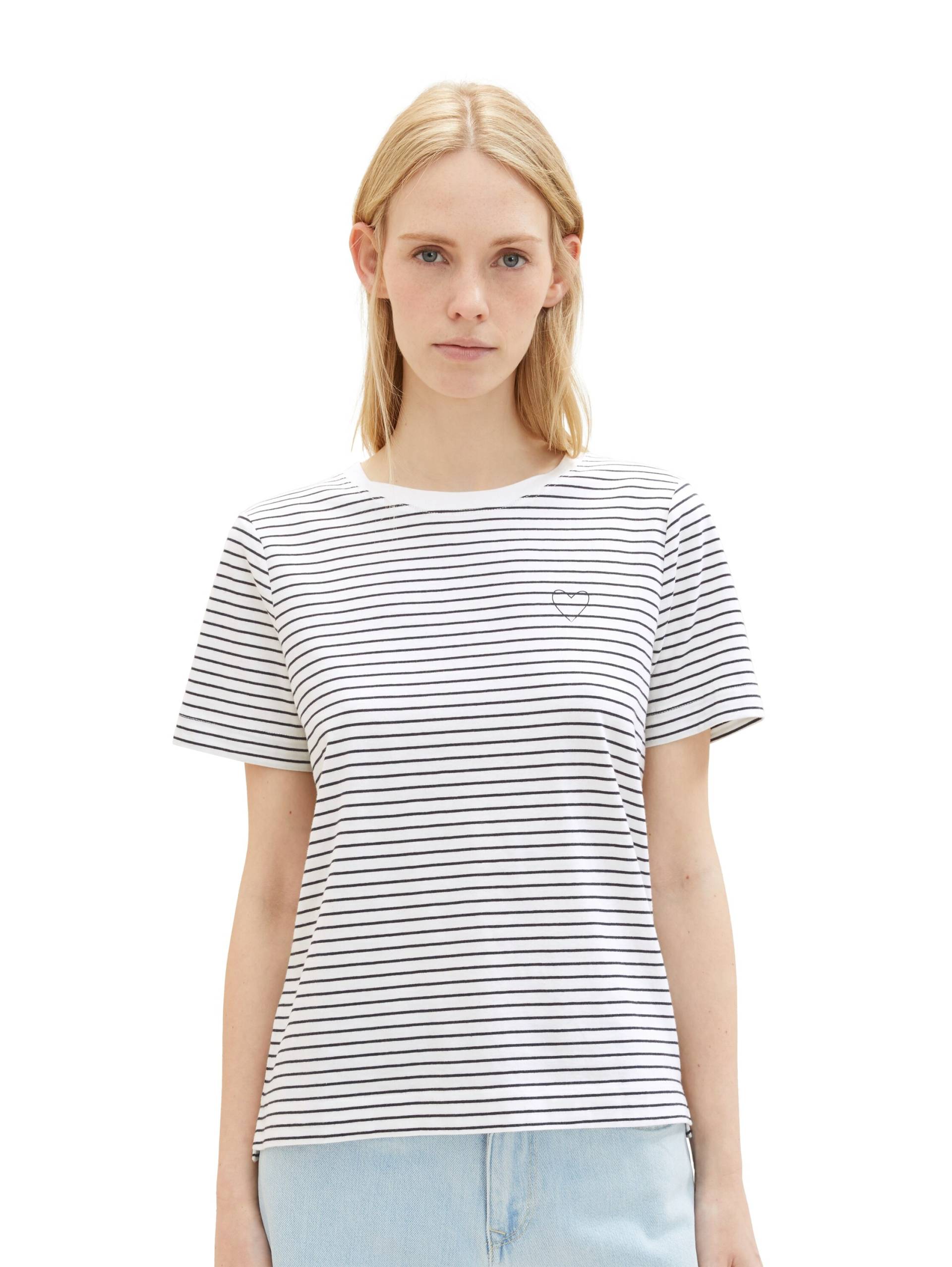 TOM TAILOR Rundhalsshirt, mit Herzmotiv als Frontprint TOM TAILOR Rundhalsshirt, mit Herzmotiv als Frontprint von TOM TAILOR
