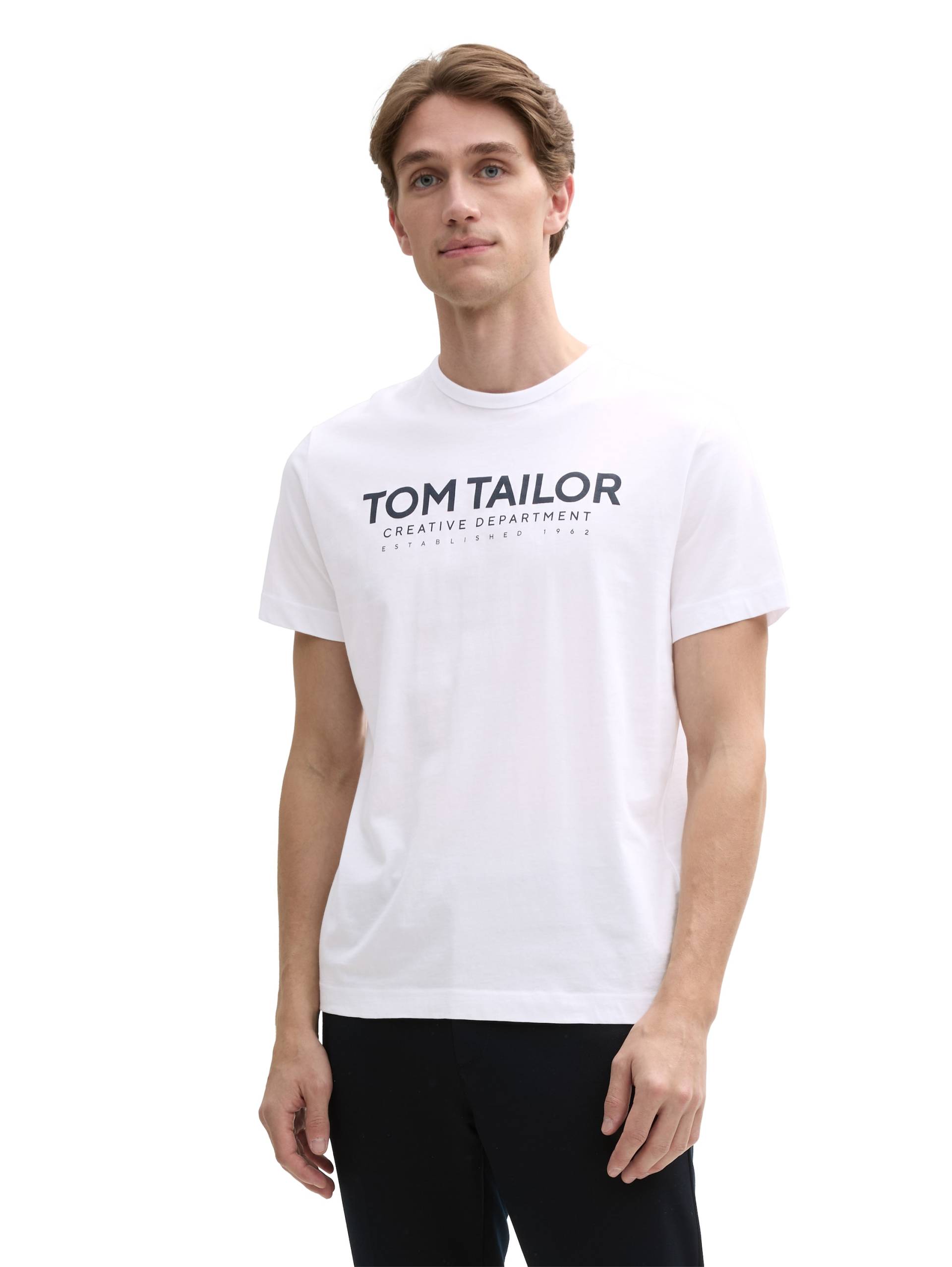 TOM TAILOR Rundhalsshirt, mit Logoprint von TOM TAILOR