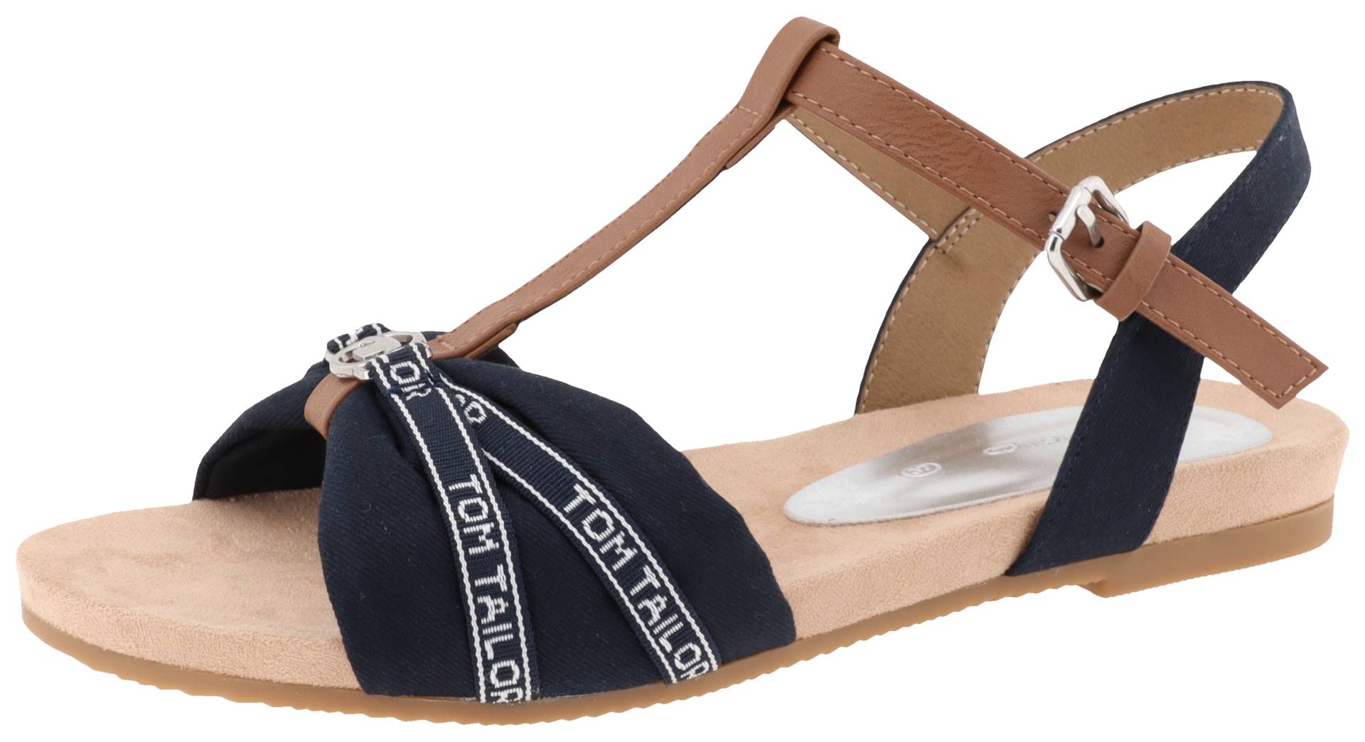 TOM TAILOR Sandalette, Sommerschuh, Sandale, Blockabsatz, mit verstellbarer Schnalle von TOM TAILOR