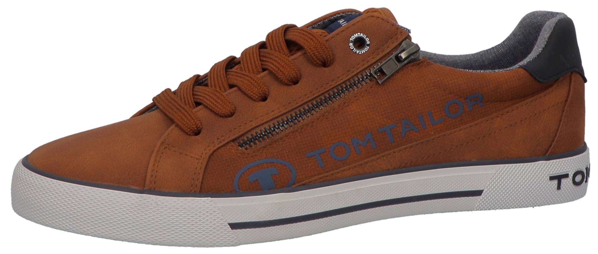 TOM TAILOR Sneaker, mit seitlichem Reissverschluss, Freizeitschuh, Halbschuh, Schnürschuh von TOM TAILOR