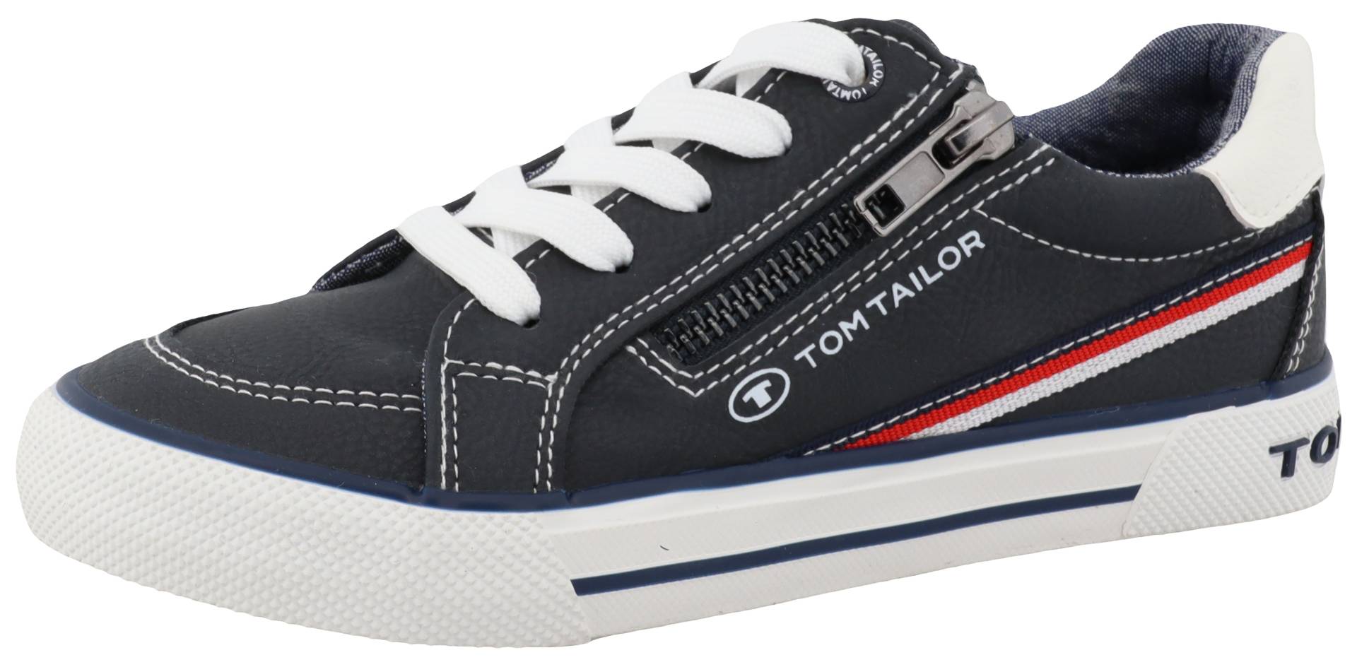 TOM TAILOR Sneaker, mit gepolstertem Schaftrand, Freizeitschuh, Halbschuh, Schnürschuh von TOM TAILOR