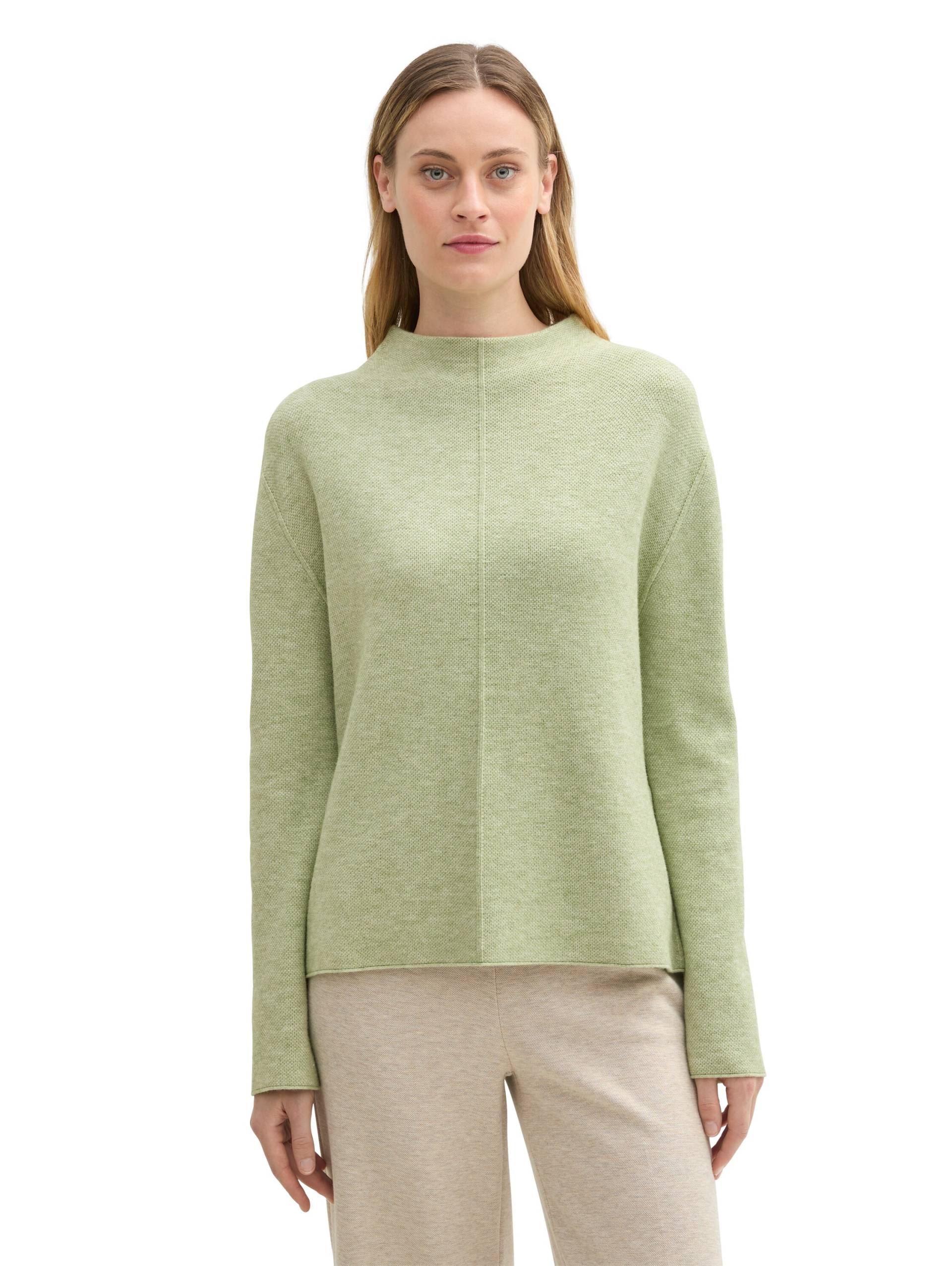 TOM TAILOR Stehkragenpullover, mit LENZING™ EcoVero™ von TOM TAILOR