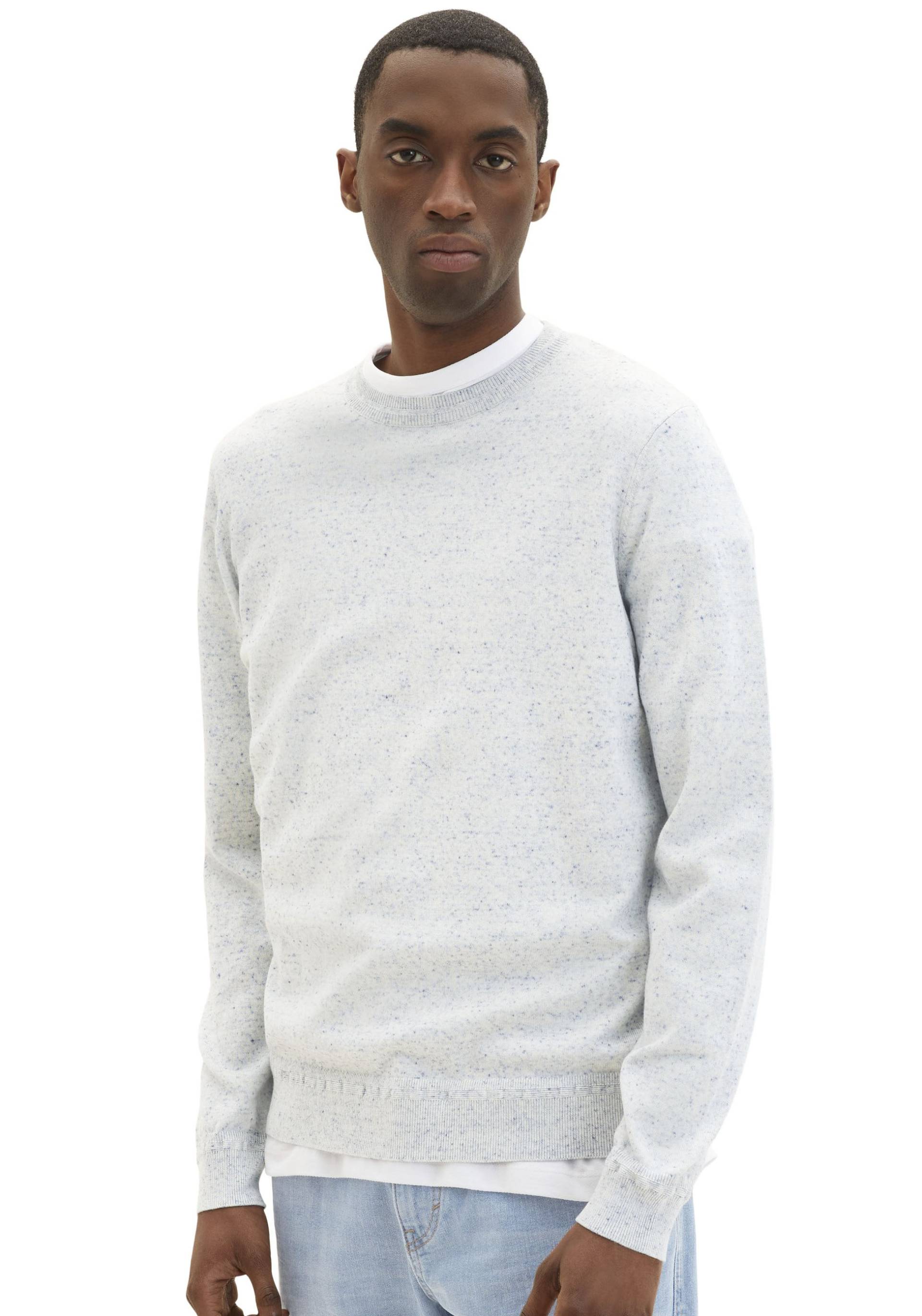 TOM TAILOR Strickpullover, mit seitlichem Label-Badge von TOM TAILOR