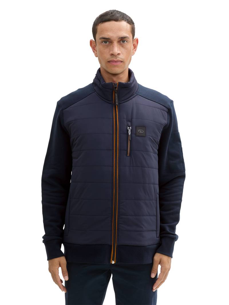 TOM TAILOR Sweatjacke, mit Logostickerei von TOM TAILOR