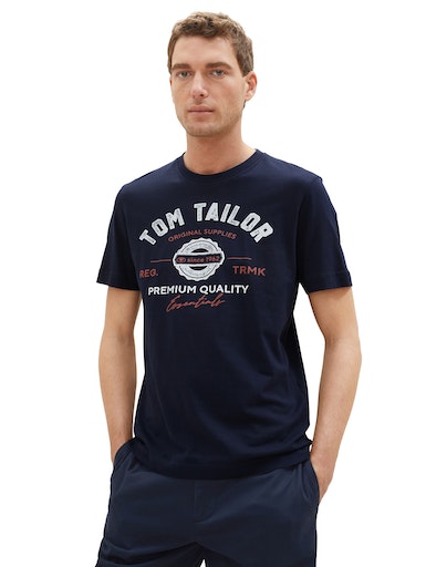 TOM TAILOR T-Shirt, mit grossem Logofrontprint von TOM TAILOR