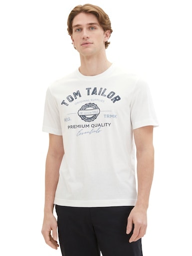 TOM TAILOR T-Shirt, mit grossem Logofrontprint von TOM TAILOR