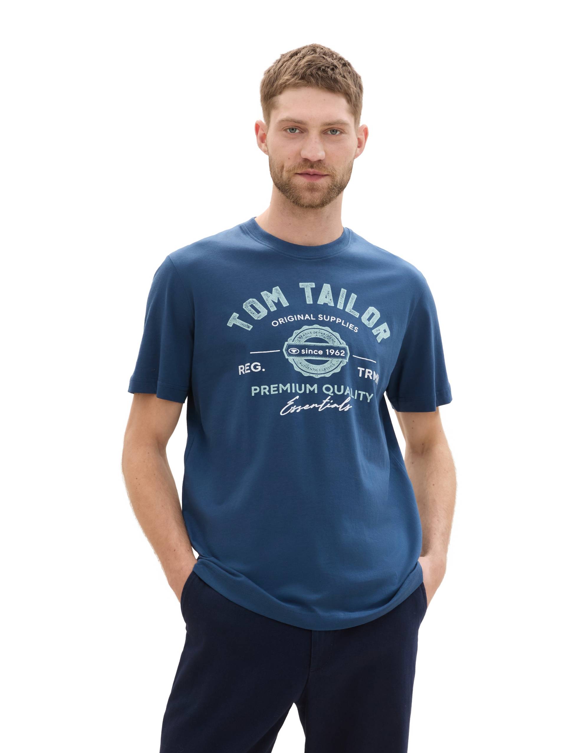 TOM TAILOR T-Shirt, mit grossem Logofrontprint TOM TAILOR T-Shirt, mit grossem Logofrontprint von TOM TAILOR