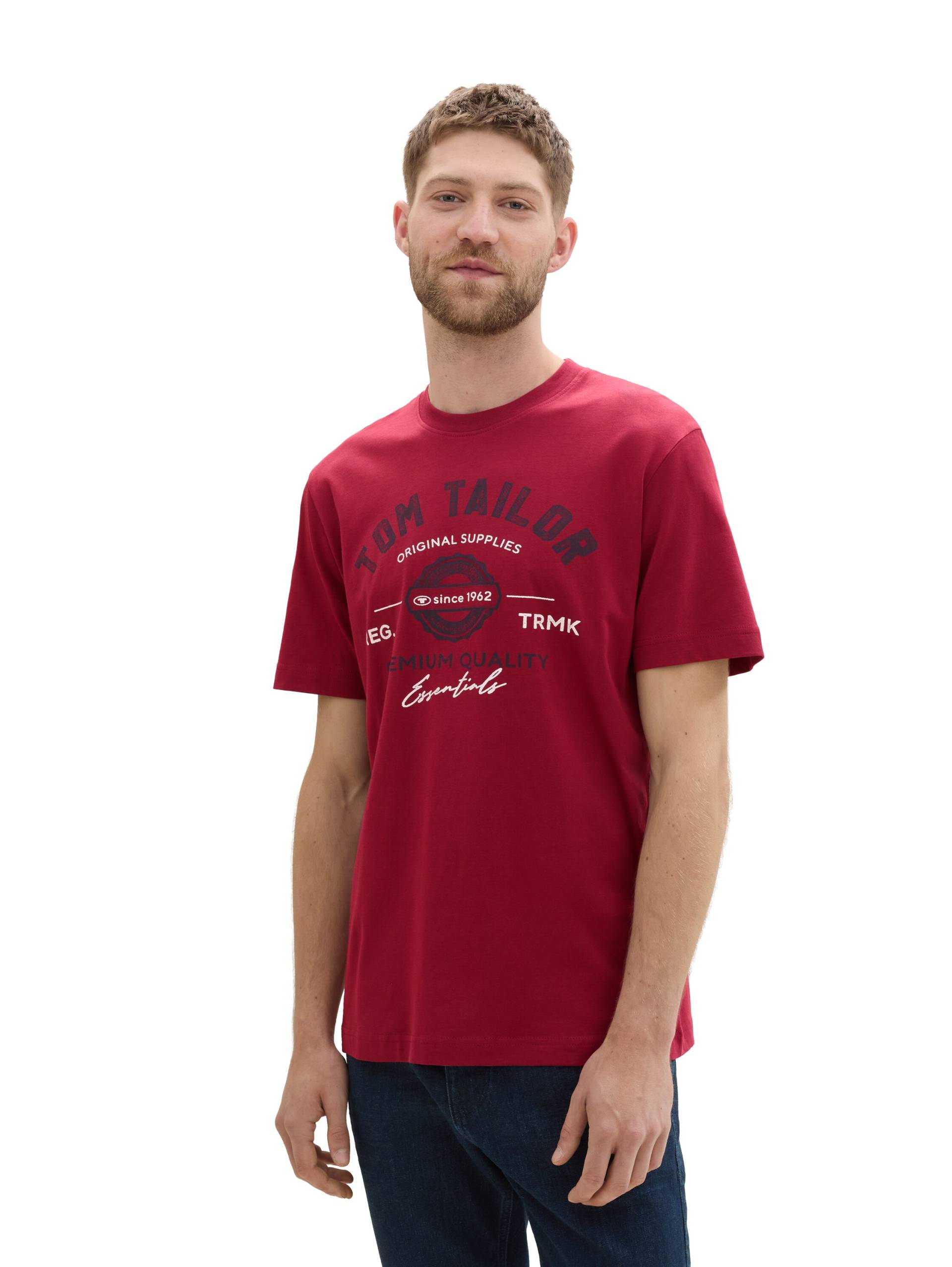 TOM TAILOR T-Shirt, mit grossem Logofrontprint TOM TAILOR T-Shirt, mit grossem Logofrontprint von TOM TAILOR