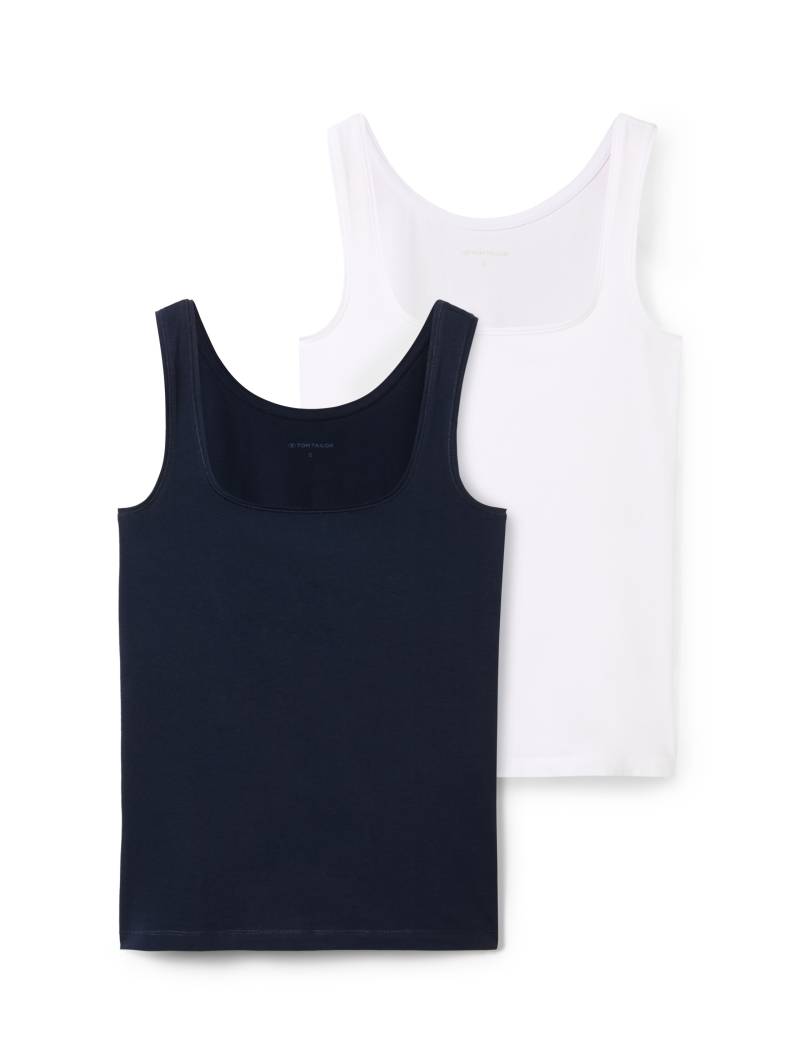 TOM TAILOR Tanktop, (Packung, 2 tlg.), im Doppelpack von TOM TAILOR