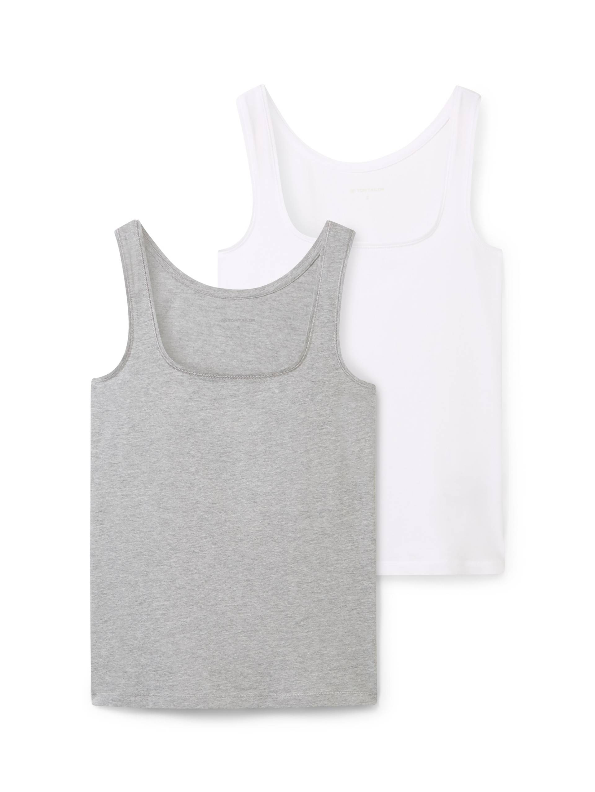 TOM TAILOR Tanktop, (Packung, 2 tlg.), im Doppelpack von TOM TAILOR