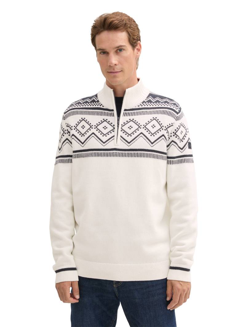 TOM TAILOR Troyer, mit Fair Isle Muster von TOM TAILOR