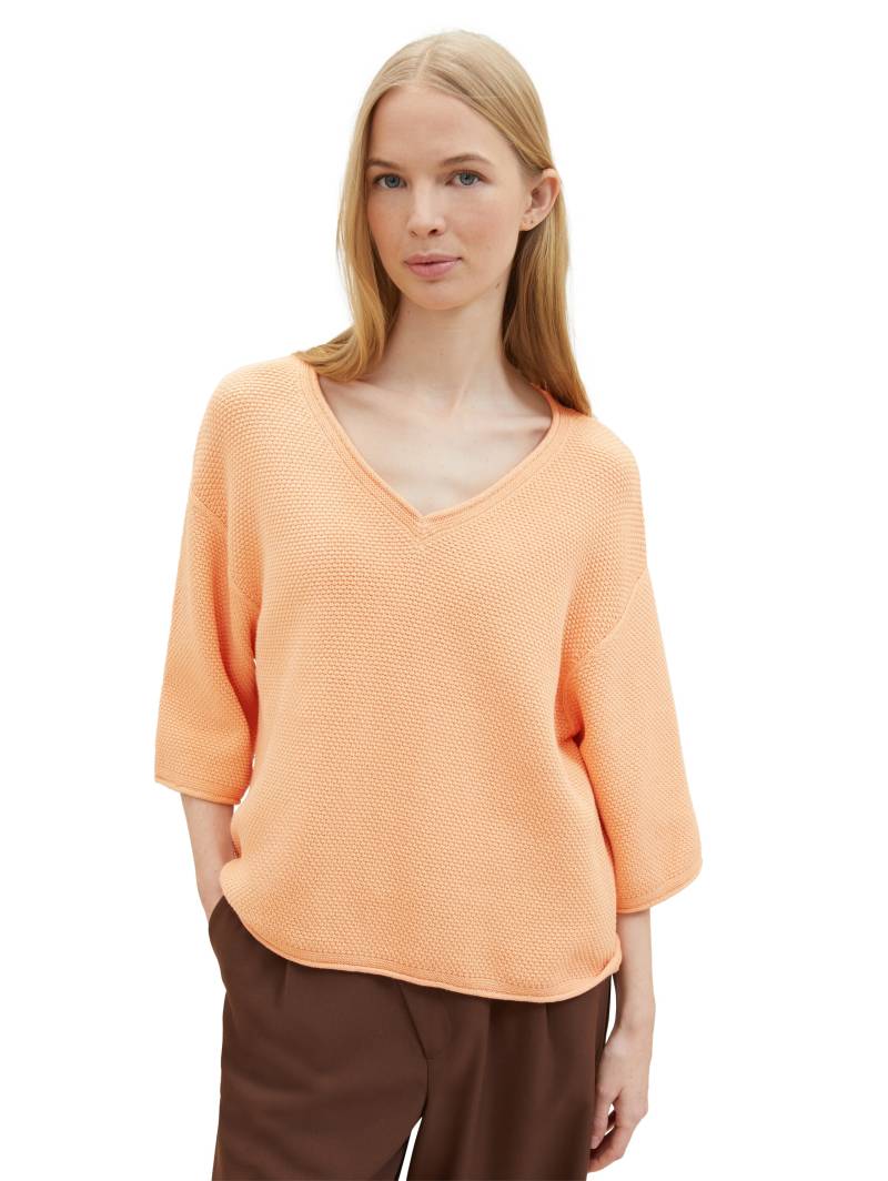 TOM TAILOR V-Ausschnitt-Pullover, mit Drop-Shoulder von TOM TAILOR