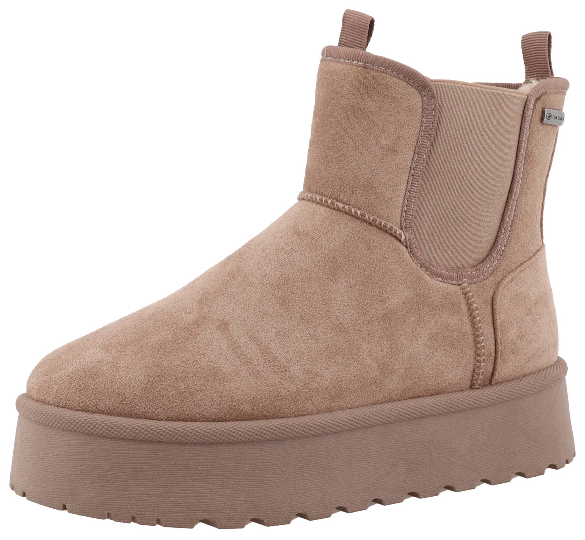 TOM TAILOR Winterboots, Plateau, Schlupfboots, Hausschuh mit zwei Anziehlaschen TOM TAILOR Winterboots, Plateau, Schlupfboots, Hausschuh mit zwei Anziehlaschen von TOM TAILOR