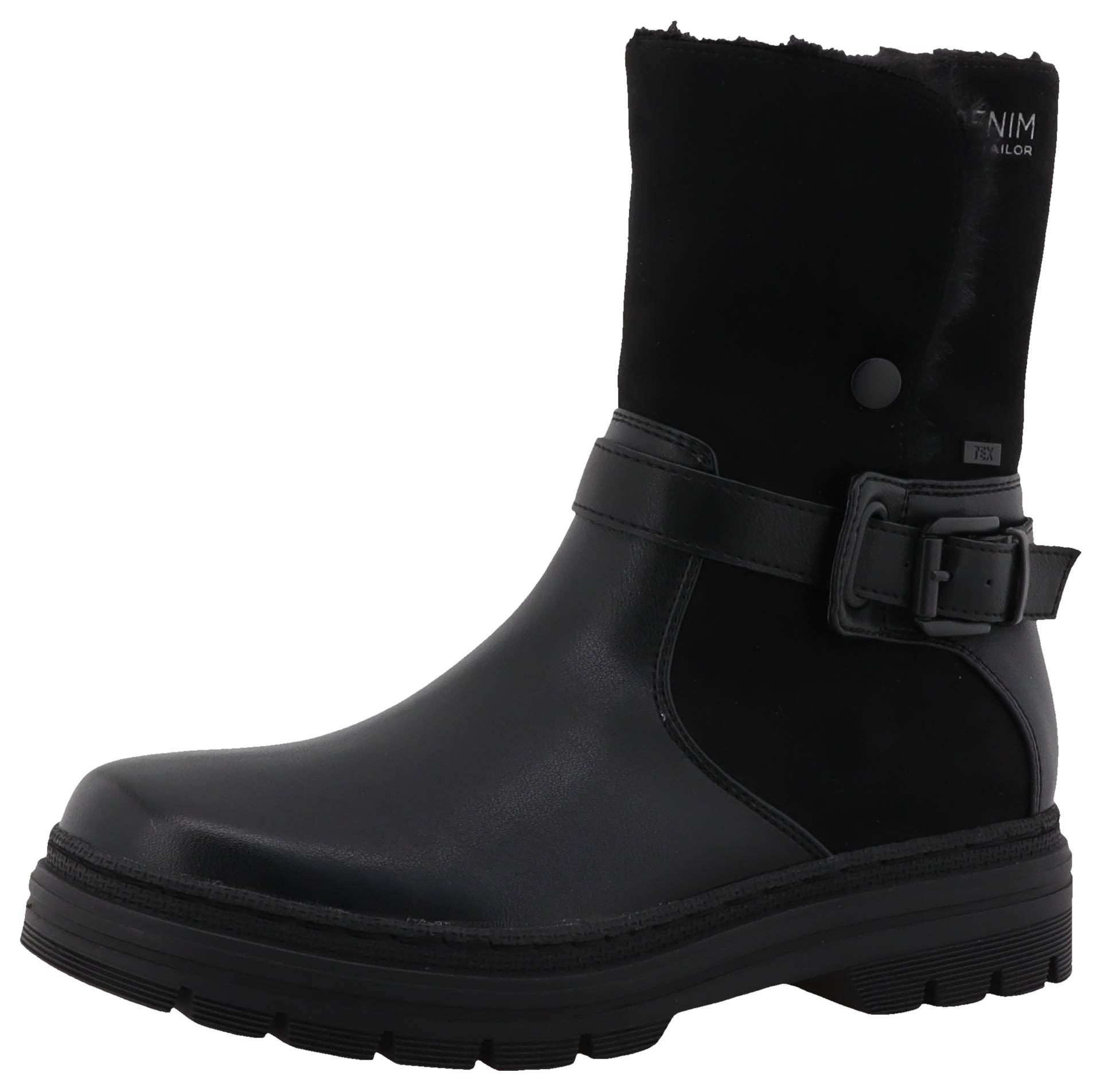 TOM TAILOR Winterstiefelette, Blockabsatz, Winterboots, Stiefelette mit Zierschnalle von TOM TAILOR