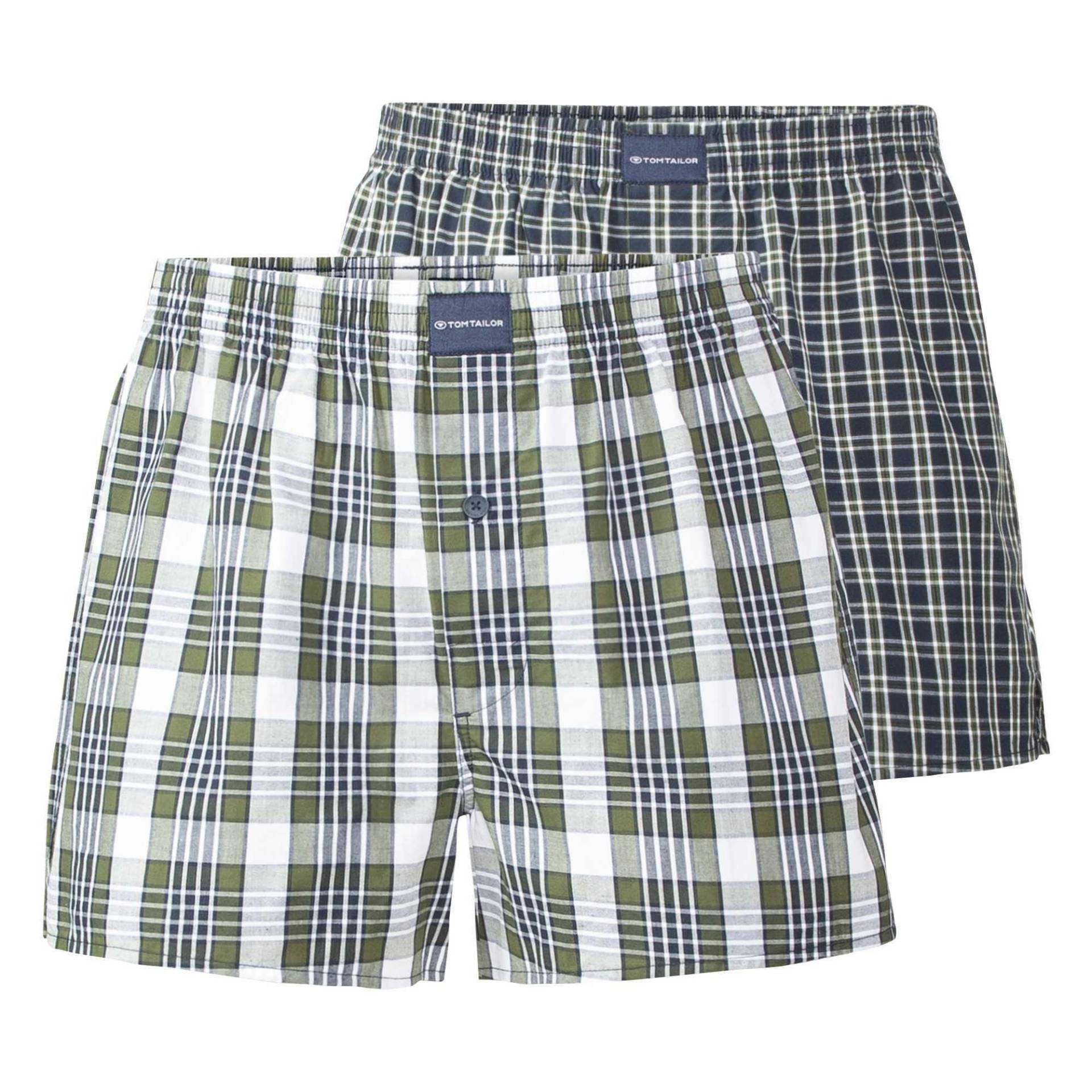 Tom Tailor - Web-Boxershorts, 2er Pack Unterwäsche, für Herren, Taubengrau, Größe M von Tom Tailor