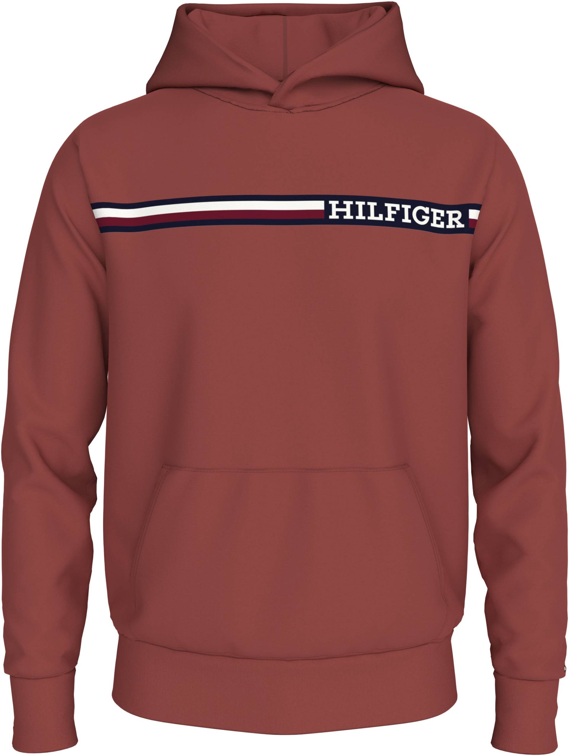 Tommy Hilfiger Big & Tall Kapuzensweatshirt »BT-CHEST STRIPE HOODY-B«, Grosse Grössen mit Logoprägung von TOMMY HILFIGER Big & Tall