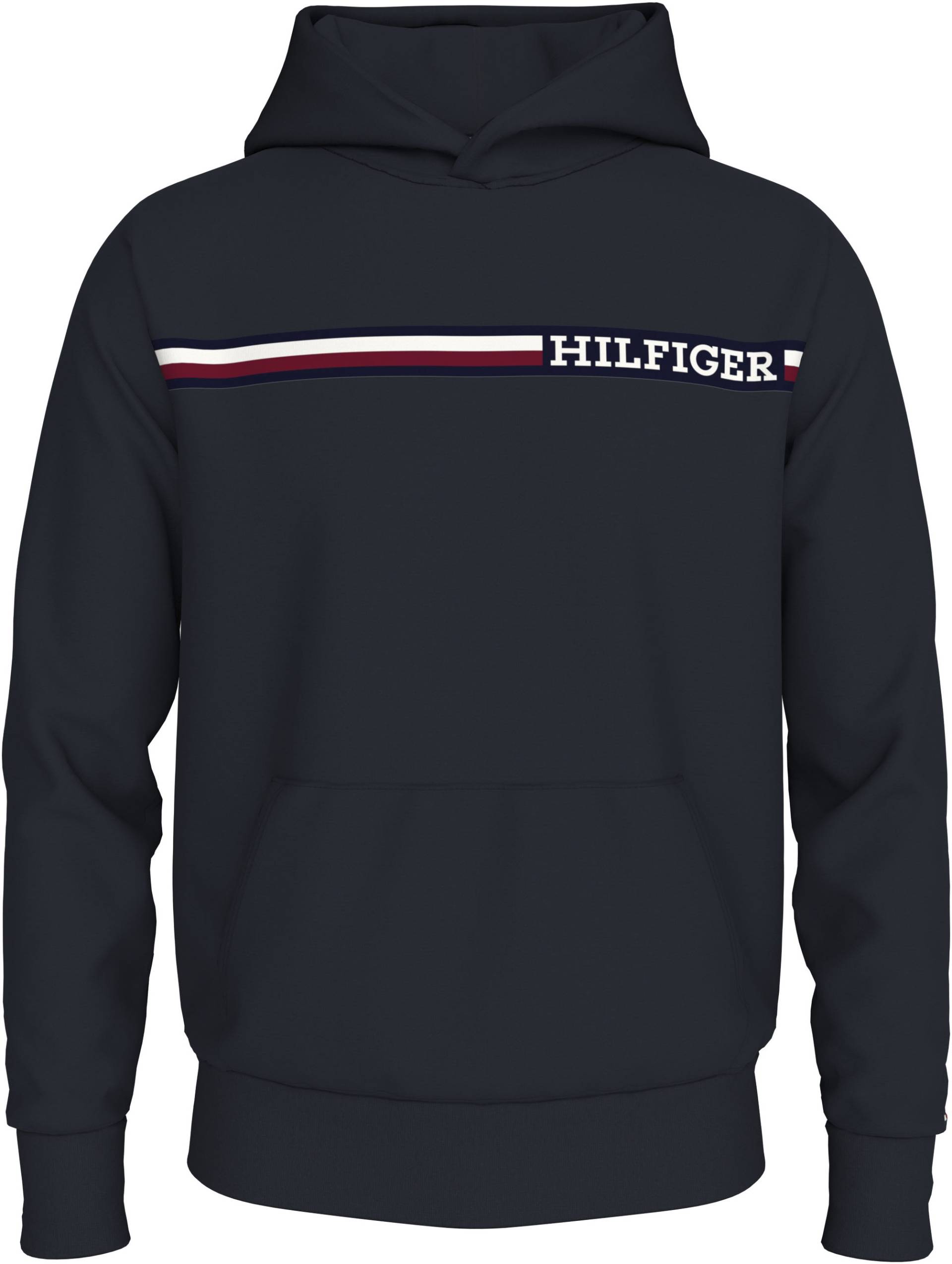 Tommy Hilfiger Big & Tall Kapuzensweatshirt »BT-CHEST STRIPE HOODY-B«, Grosse Grössen mit Logoprägung von TOMMY HILFIGER Big & Tall