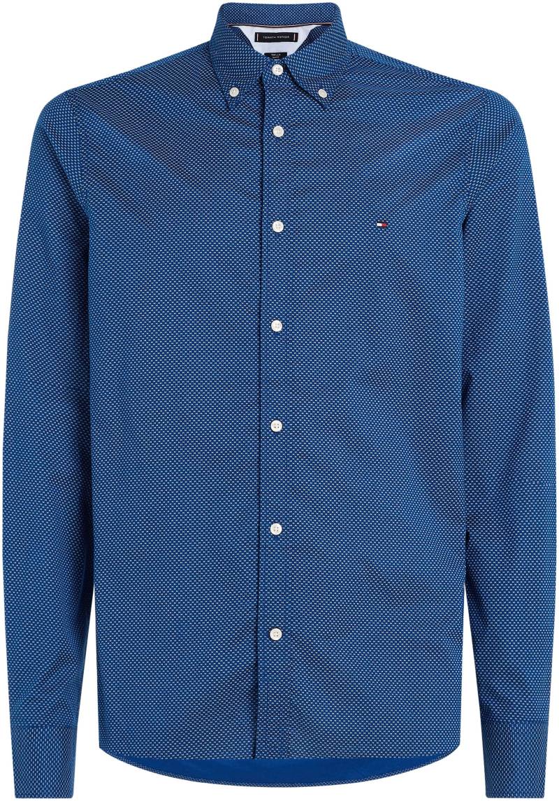 Tommy Hilfiger Big & Tall Langarmhemd »BT-FLEX MINI PRINT RF SHIRT-B«, Grosse Grössen, mit Minimal-Muster von TOMMY HILFIGER Big & Tall