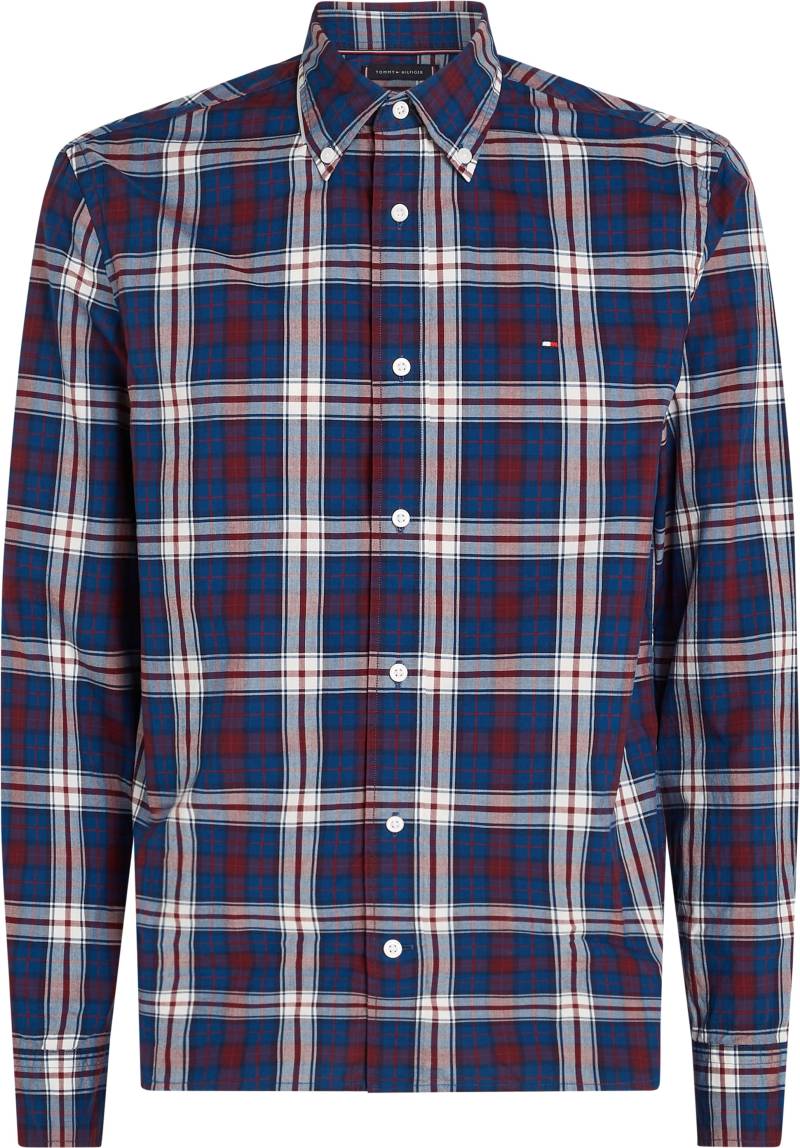 Tommy Hilfiger Big & Tall Langarmhemd »BT-FLEX POPLIN TMY TARTAN RF S-B«, in Grossen Grössen, mit Logostickerei in Brusthöhe von TOMMY HILFIGER Big & Tall