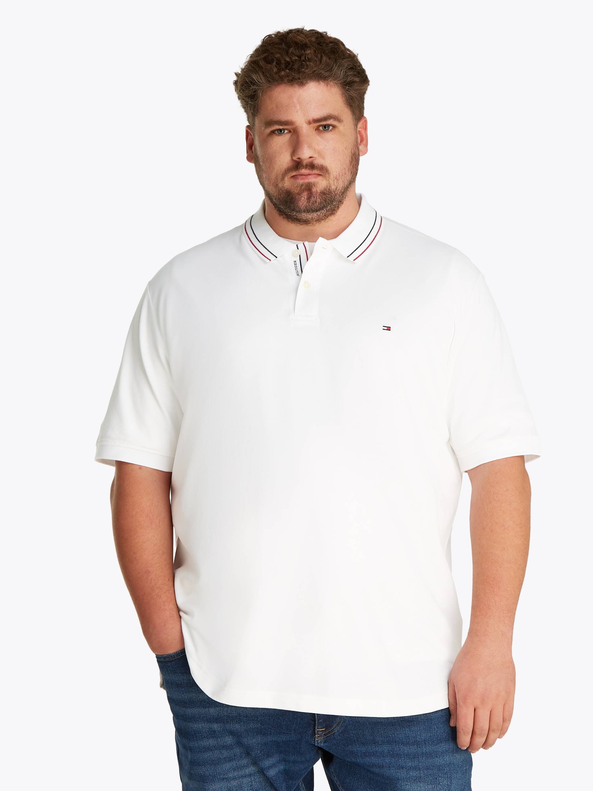 Tommy Hilfiger Big & Tall Poloshirt »BT-PLACKET INTEREST REG POLO-B«, Grosse Grössen von TOMMY HILFIGER Big & Tall