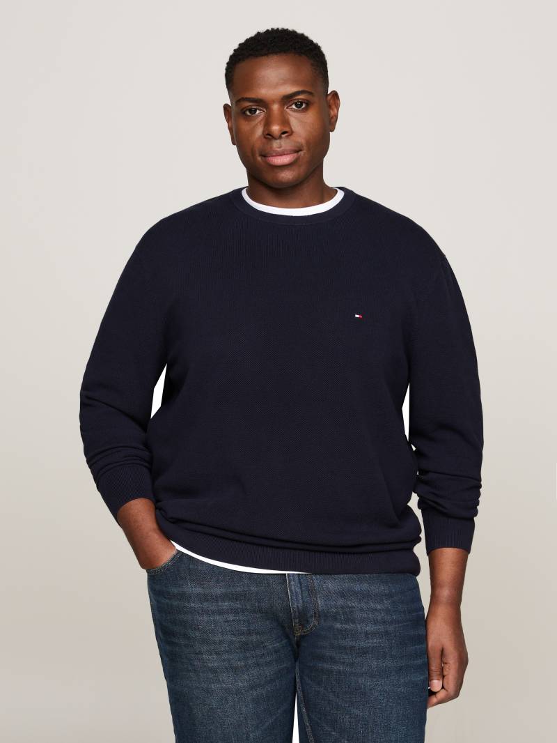 Tommy Hilfiger Big & Tall Rundhalspullover »BT-ESSENTIAL STRUCTURE CREW NECK«, Grosse Grössen von TOMMY HILFIGER Big & Tall