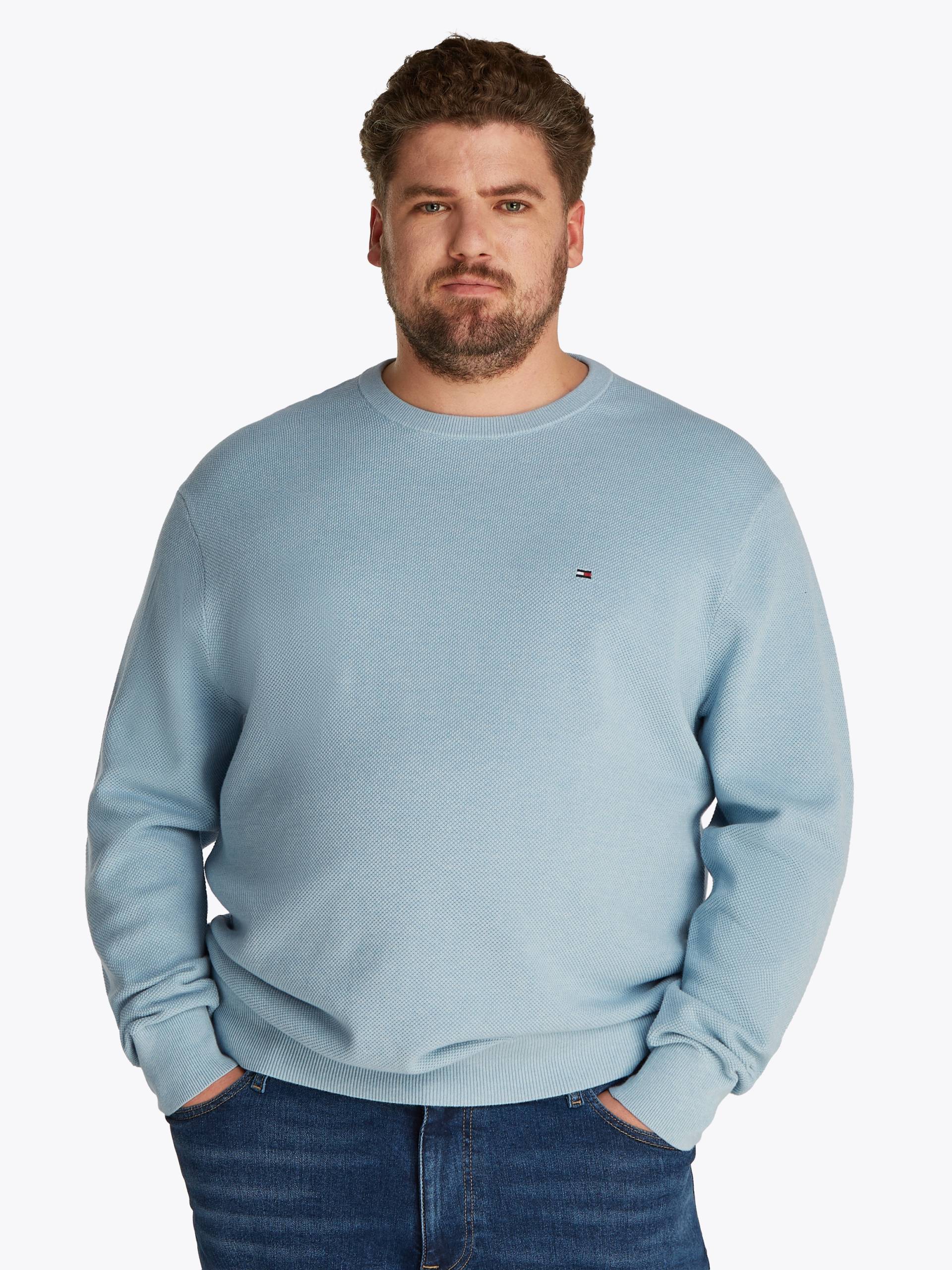 Tommy Hilfiger Big & Tall Rundhalspullover »BT-ESSENTIAL STRUCTURE CREW NECK«, Grosse Grössen von TOMMY HILFIGER Big & Tall