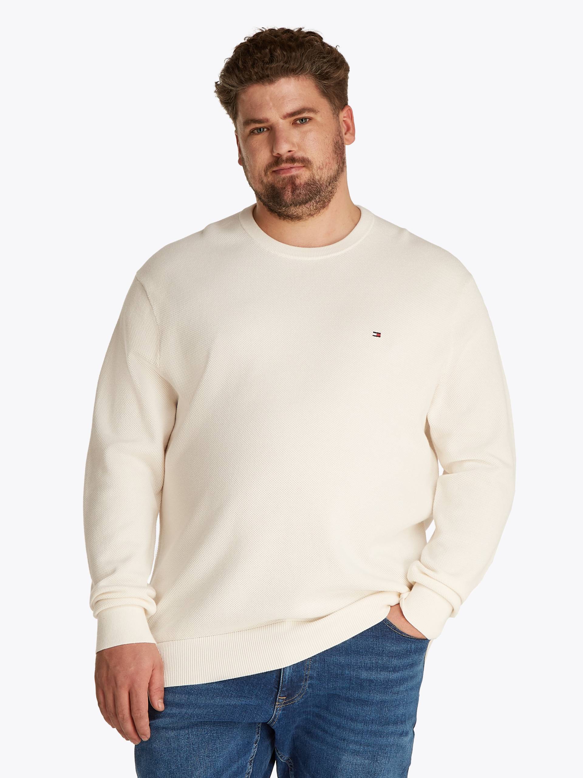 Tommy Hilfiger Big & Tall Rundhalspullover »BT-ESSENTIAL STRUCTURE CREW NECK«, Grosse Grössen von TOMMY HILFIGER Big & Tall