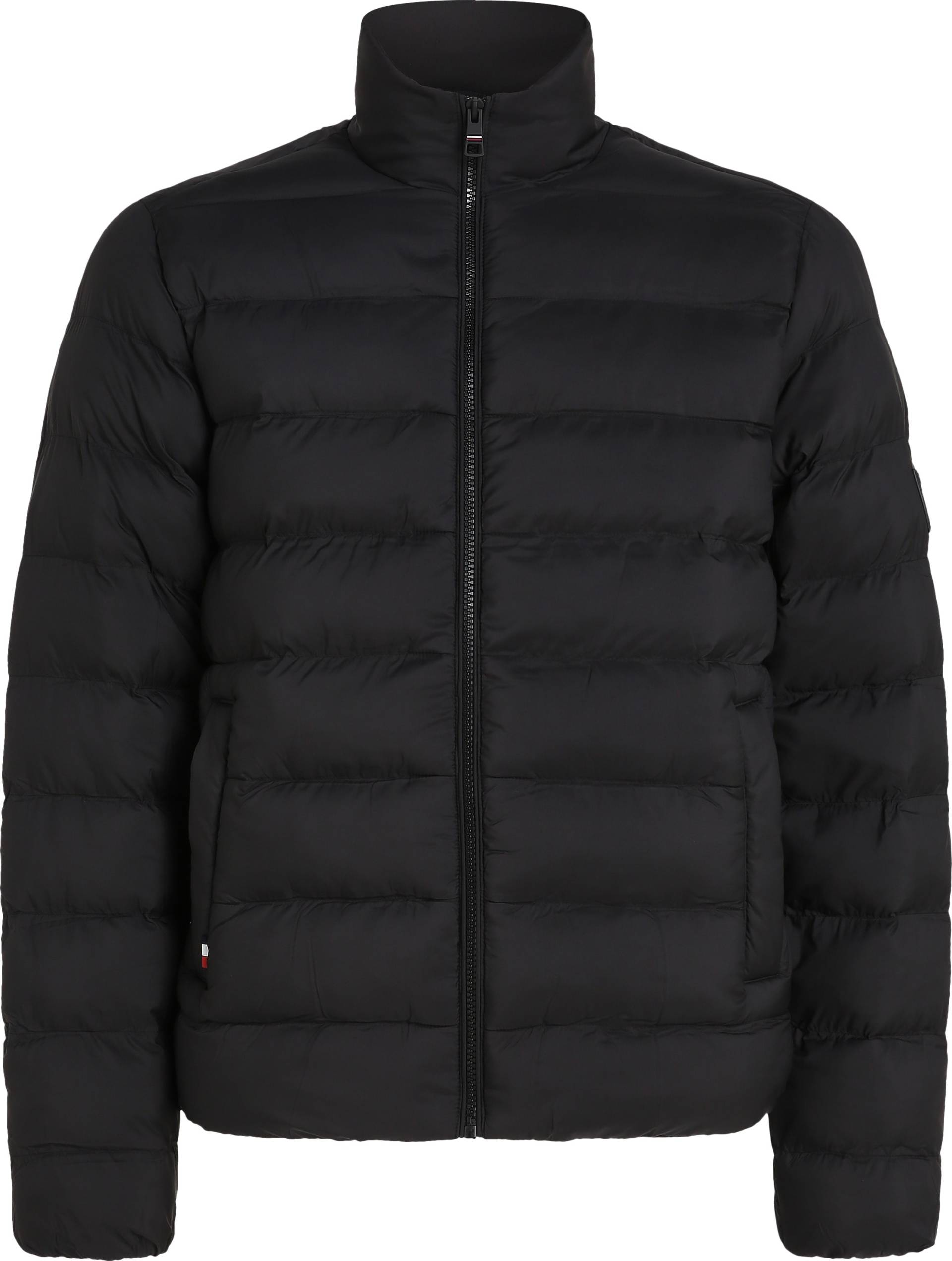 Tommy Hilfiger Big & Tall Steppjacke »BT-MID WEIGHT STAND COLLAR JKT-B«, in Grossen Grössen, Logo Stoffaufnäher unten links von TOMMY HILFIGER Big & Tall