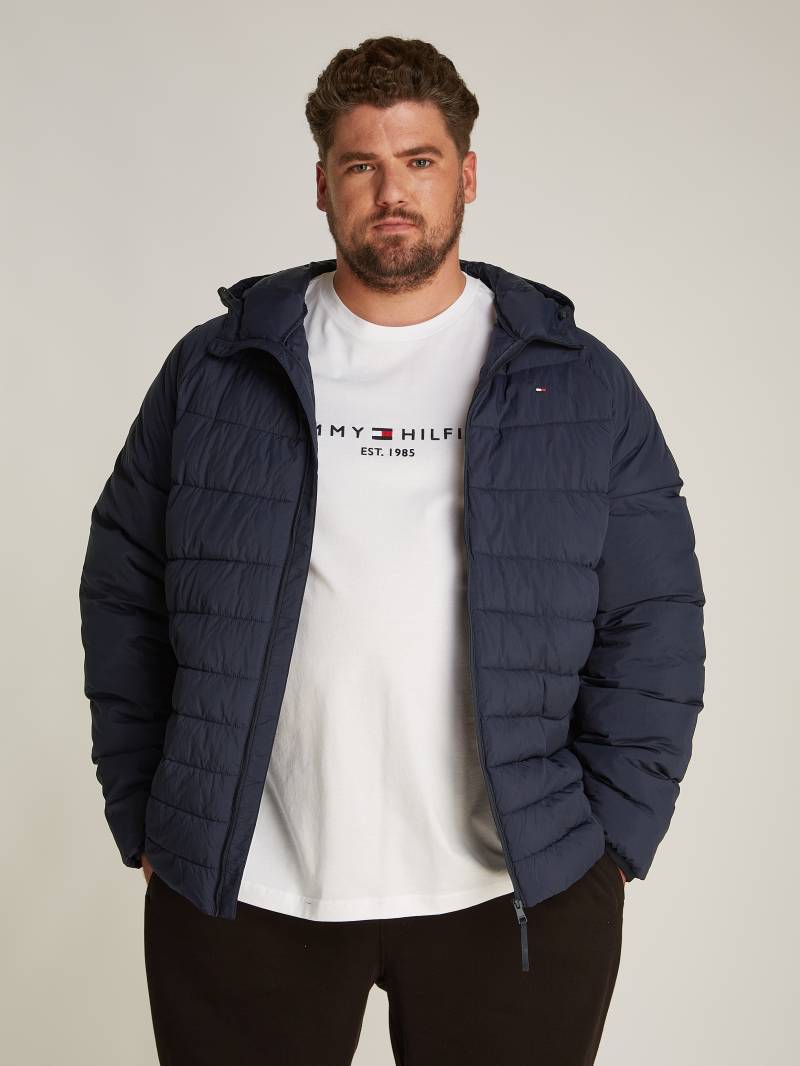 Tommy Hilfiger Big & Tall Steppjacke »BT-MIX QUILT HOODED JACKET-B«, mit Kapuze, in Grossen Grössen, Logostickerei von TOMMY HILFIGER Big & Tall