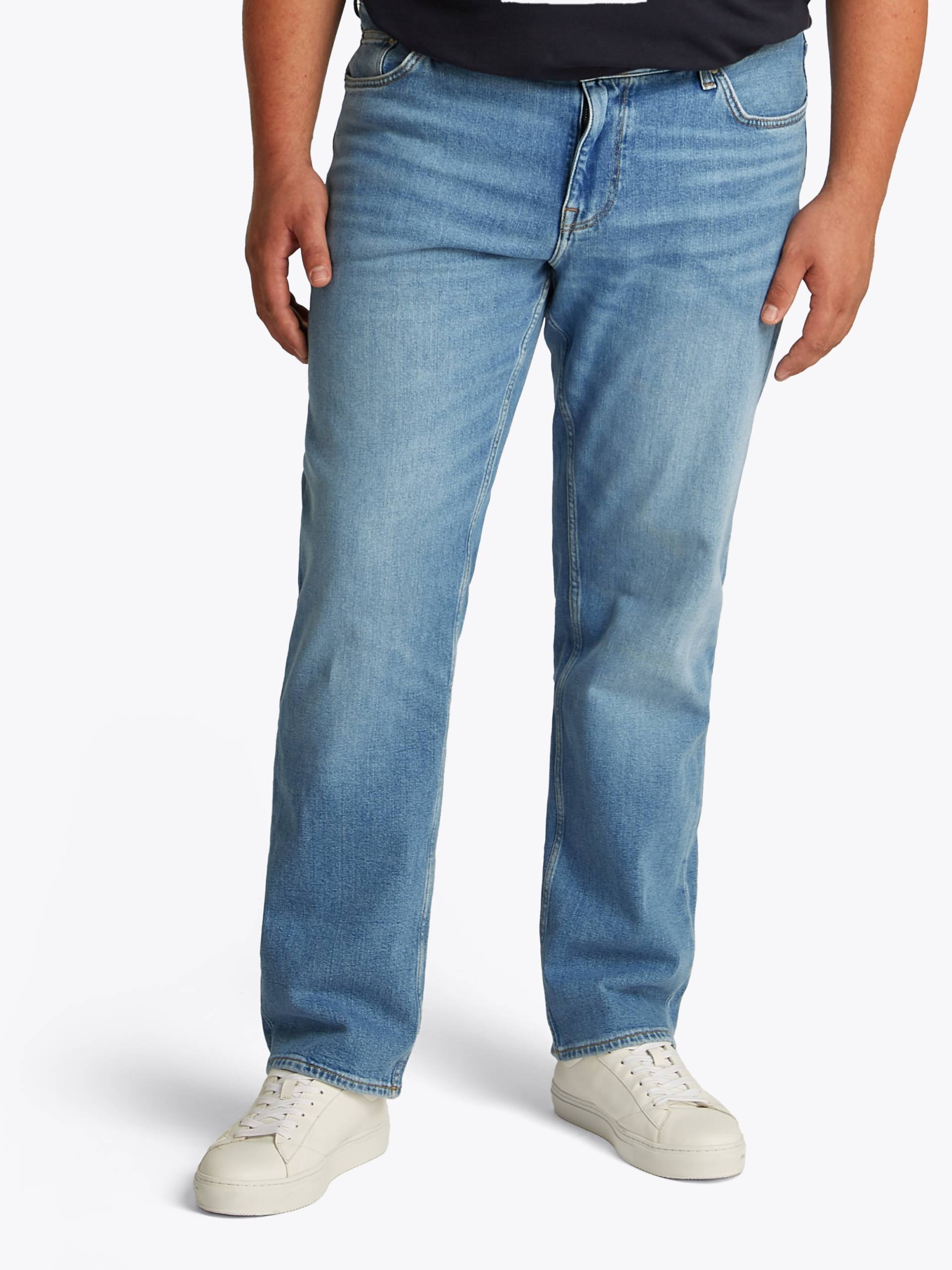 Tommy Hilfiger Big & Tall Straight-Jeans »BT-MADISON STR MESA BLUE-B«, in Grossen Grössen, Logopatch von TOMMY HILFIGER Big & Tall