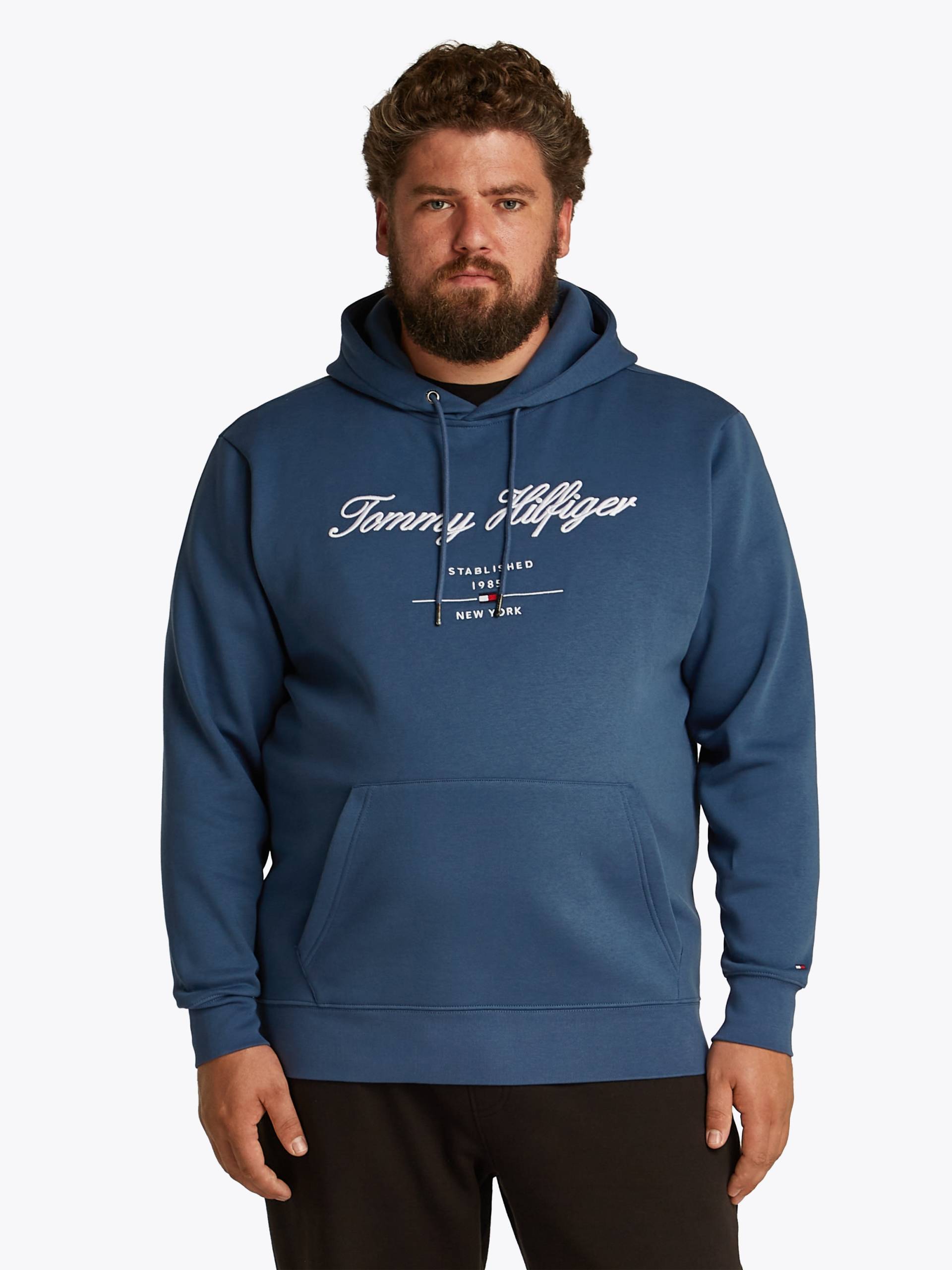 Tommy Hilfiger Big & Tall Sweatshirt »BT-SCRIPT LOGO HOODY-B«, in Grossen Grössen, Logostickerei von TOMMY HILFIGER Big & Tall